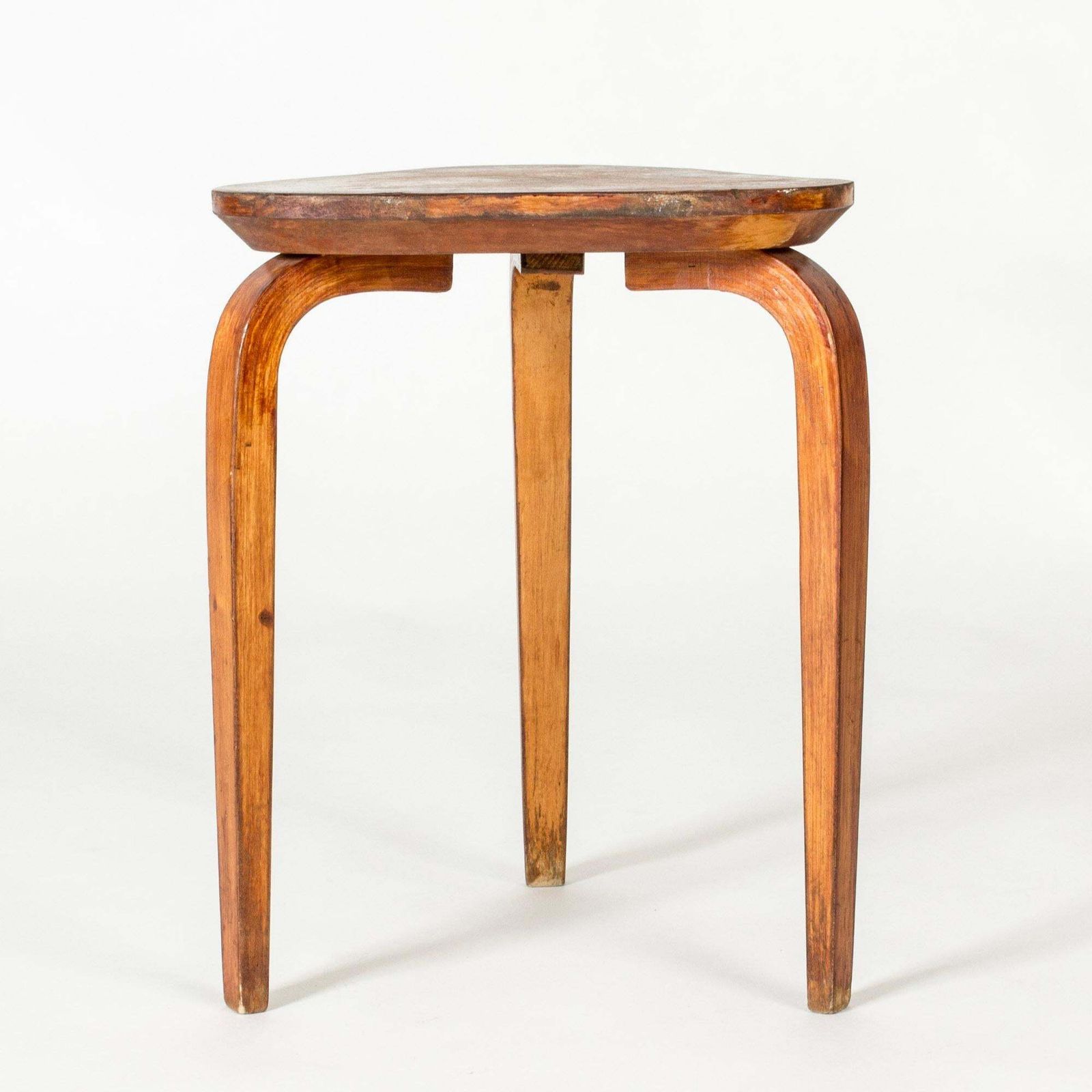 Tabouret scandinave fonctionnaliste en bois, G. A. Berg, Suède, années 1930 photo for sale