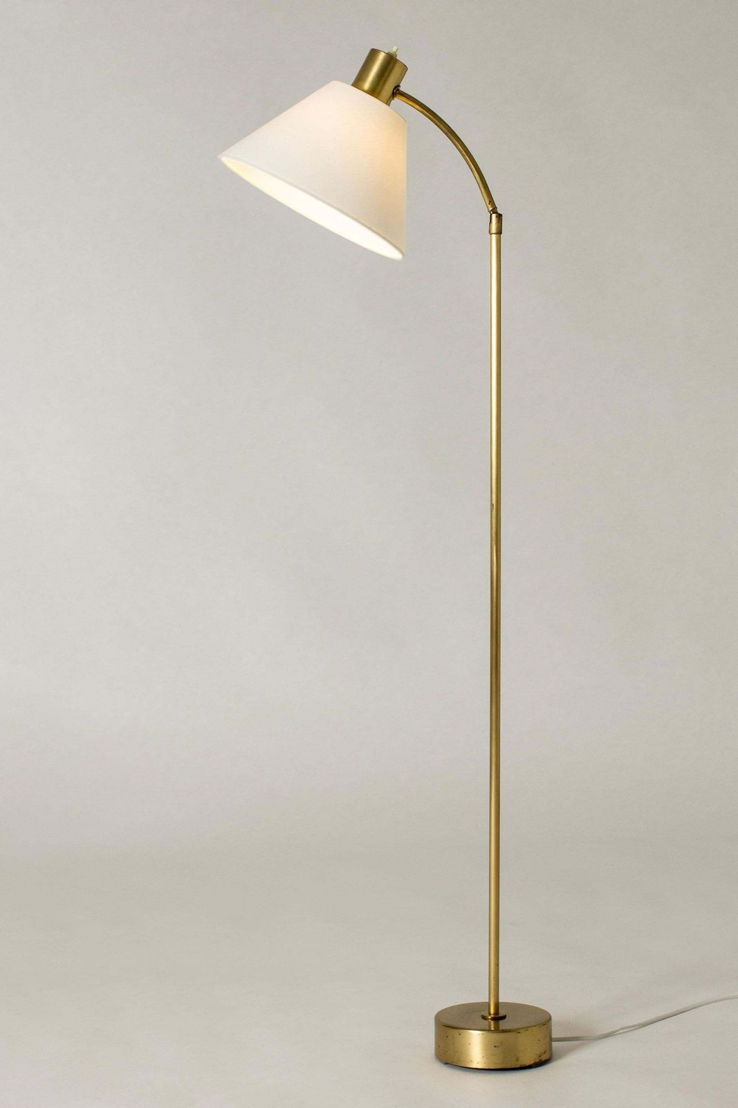 Mid-century messing vloerlamp, Philips, Nederland, jaren 1950 photo furniture