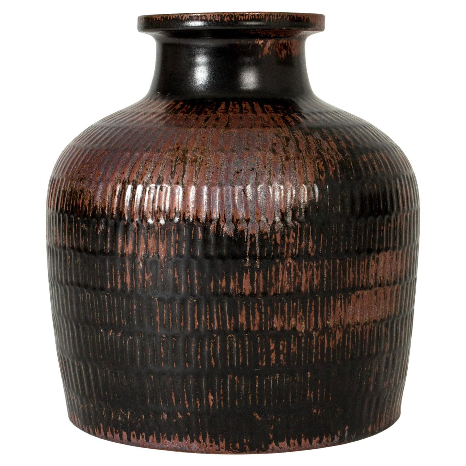 Mid-Century stoneware vloervaas van Stig Lindberg, Gustavsberg, Zweden, jaren 1960