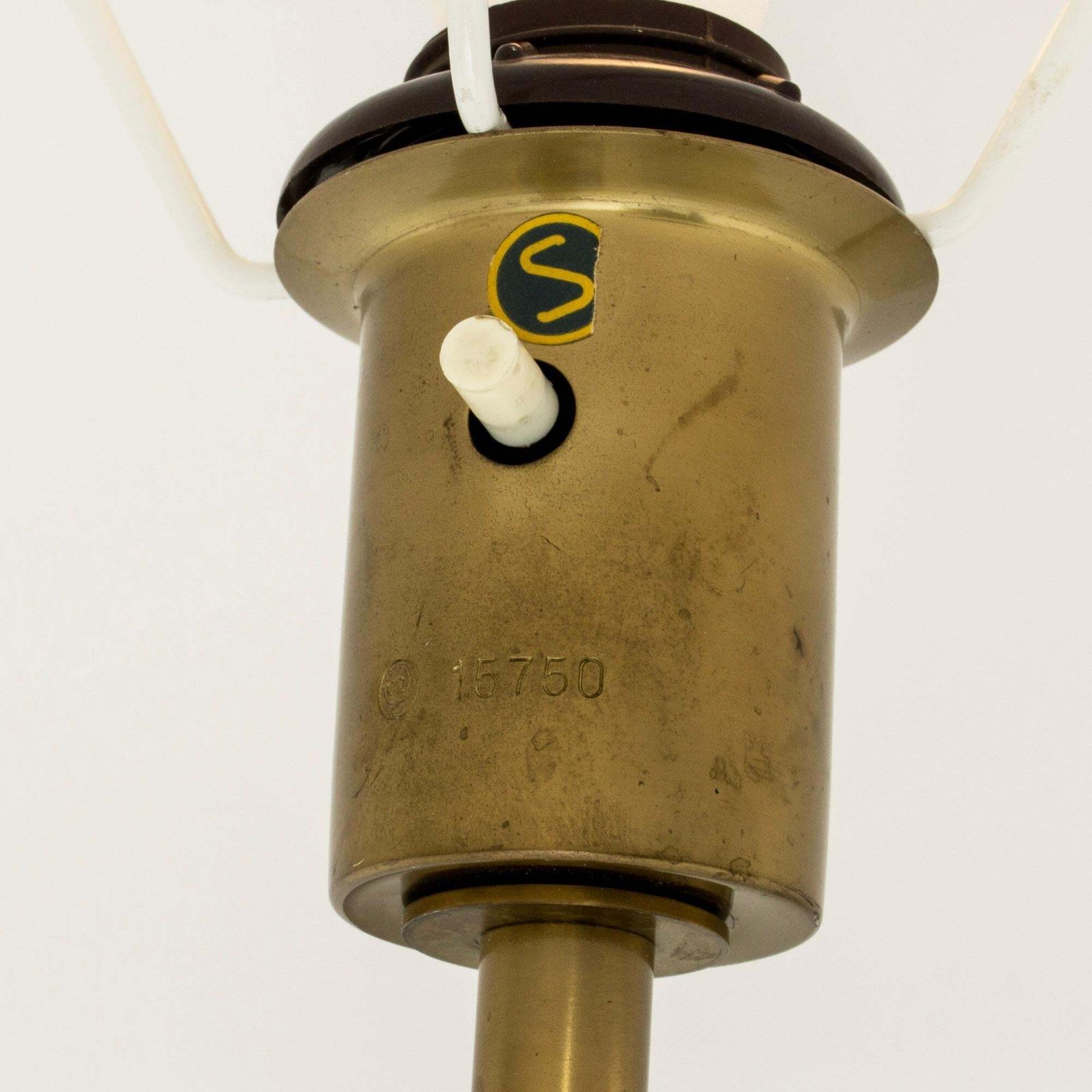 Mid Century Modern Brass Floor Lamp From Böhlmarks, Sweden, 1940s photo buy