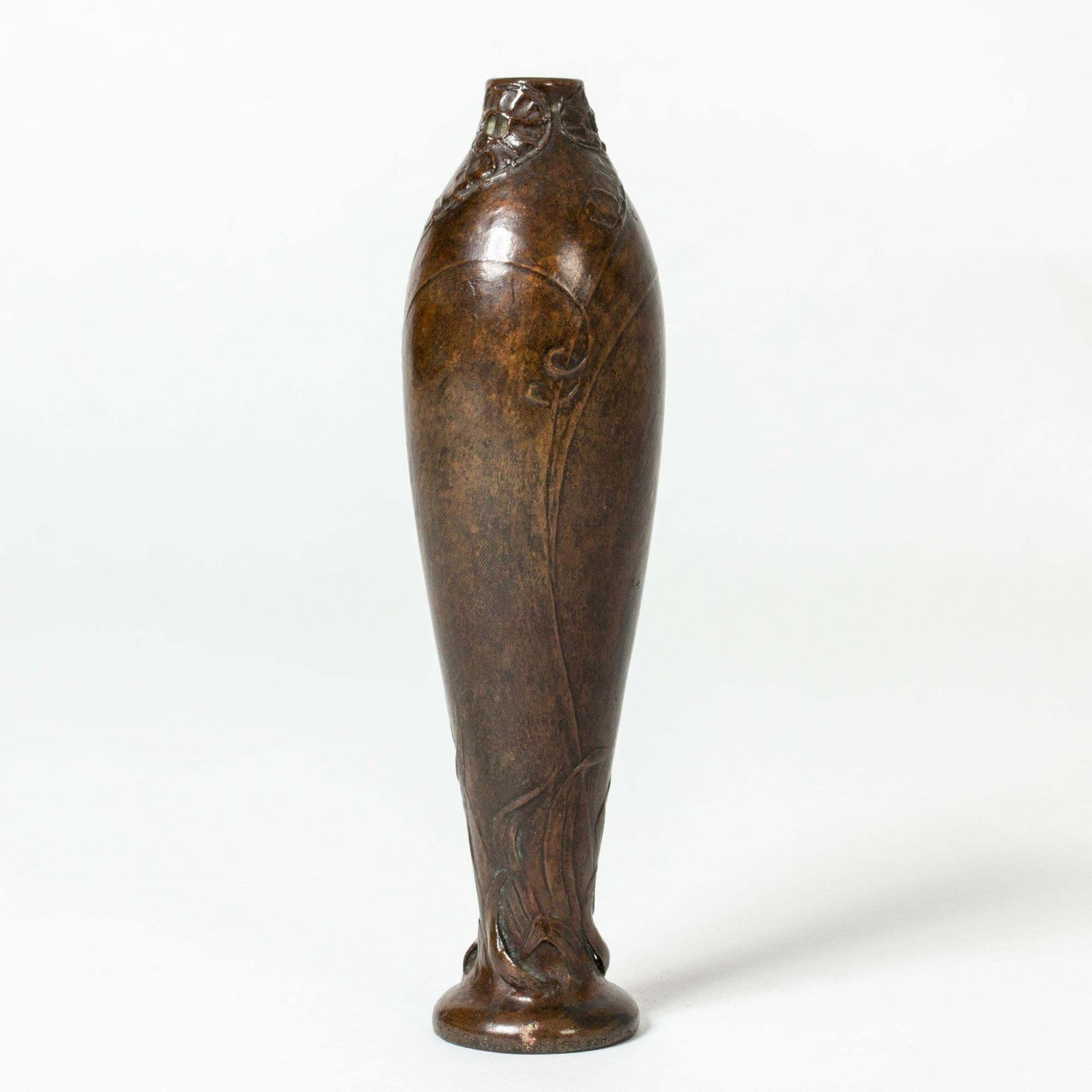 Art Noveau Bronze Vase By Gerda Backlund, Sweden, Ca 1900 photo furniture