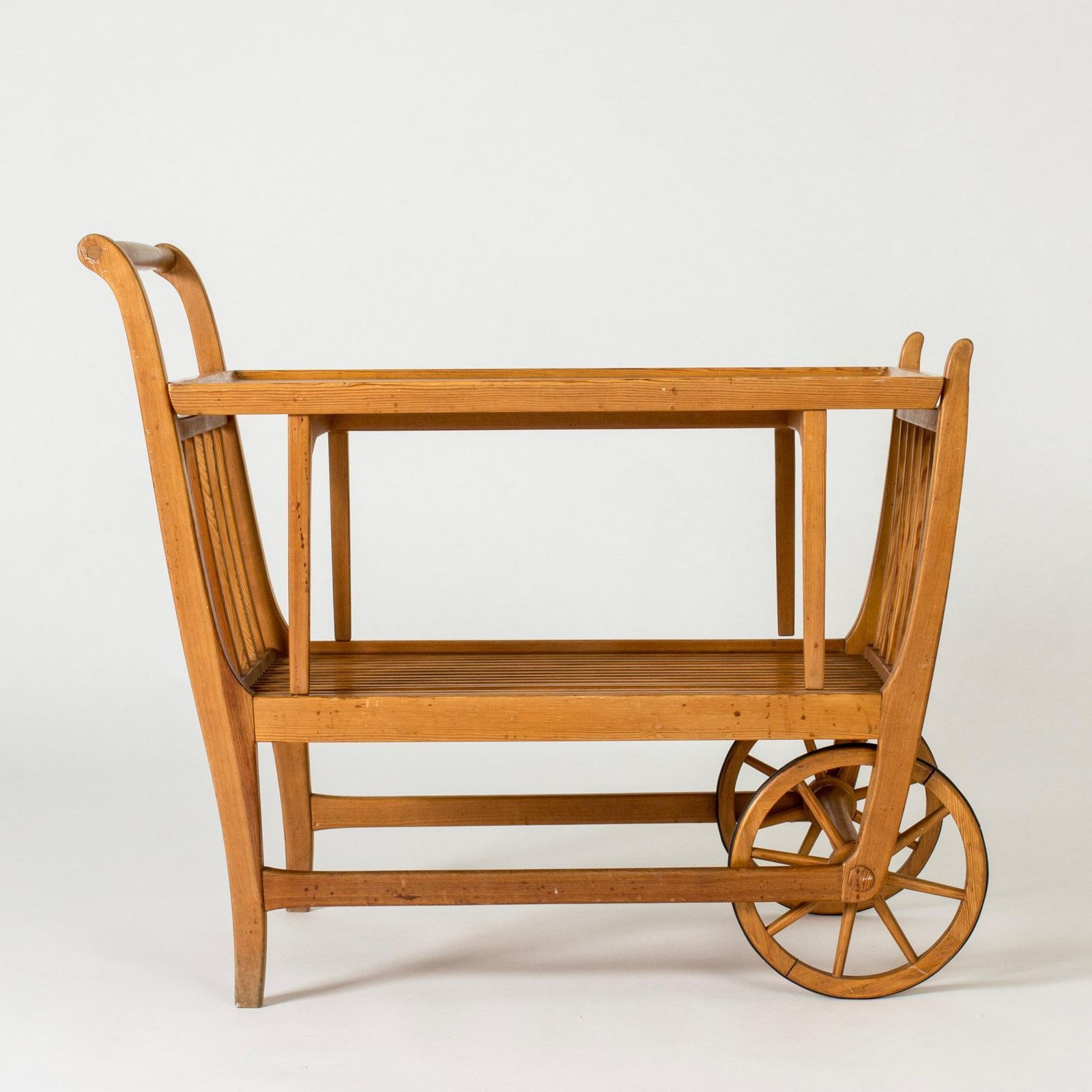 Chariot de service mid-century « Party Cart » par Carl Malmsten, Suède, années 1940 photo furniture