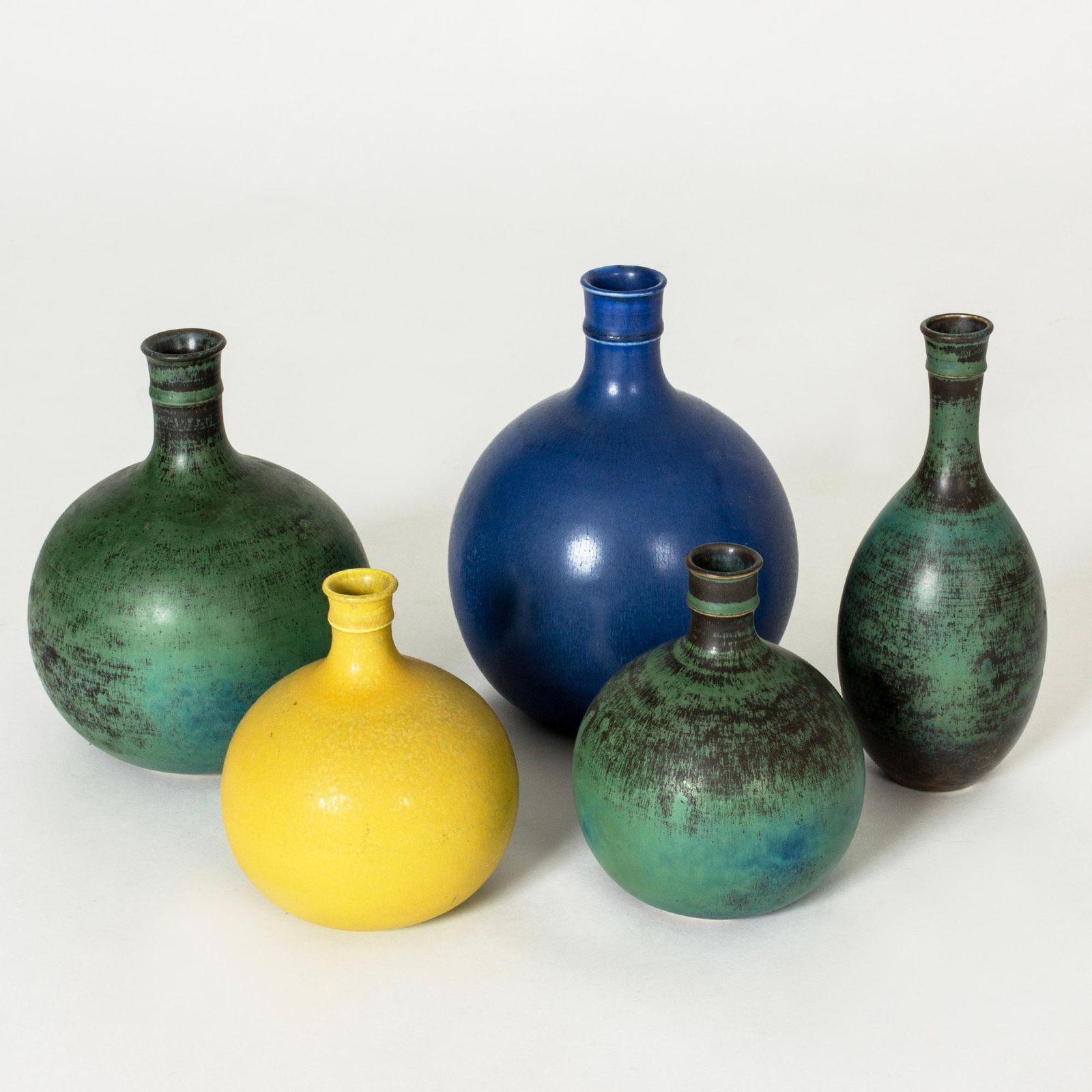 Midcentury Stoneware Vases By Stig Lindberg, Gustavsberg, Sweden, 1960s photo furniture