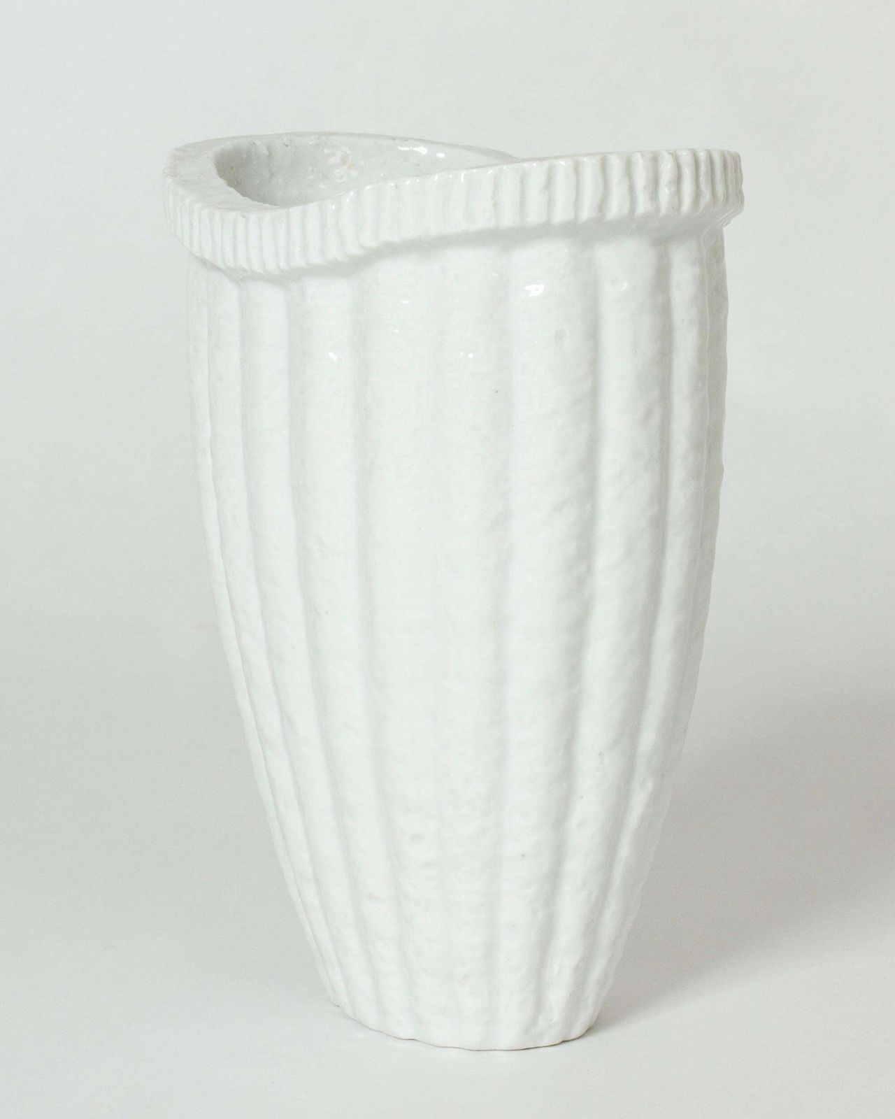 Vase en grès mid-century par Gunnar Nylund pour Rörstrand, Suède, années 1940 photo furniture