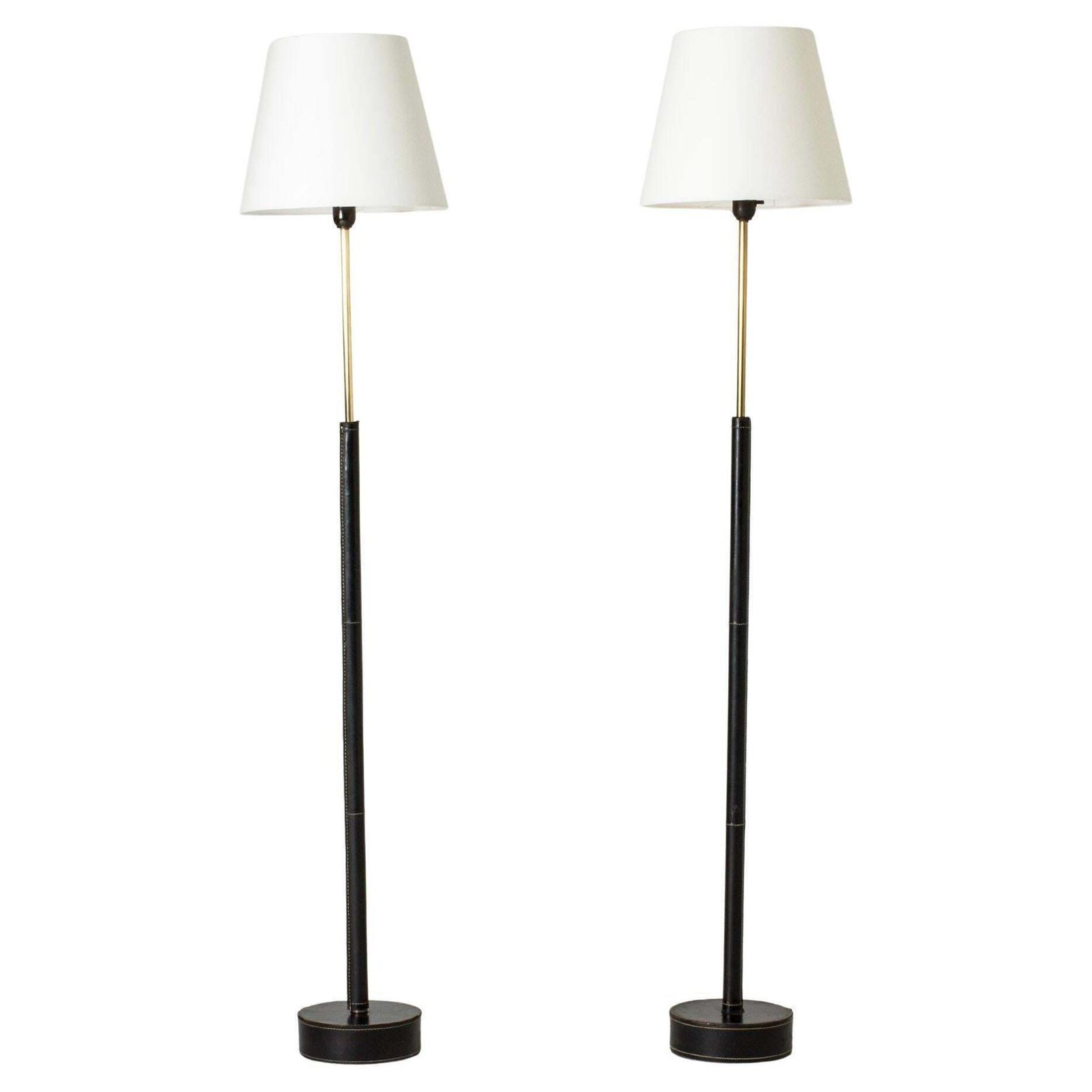 Zweedse mid-century vloerlampen van Bergboms, Zweden, ca. jaren 1950