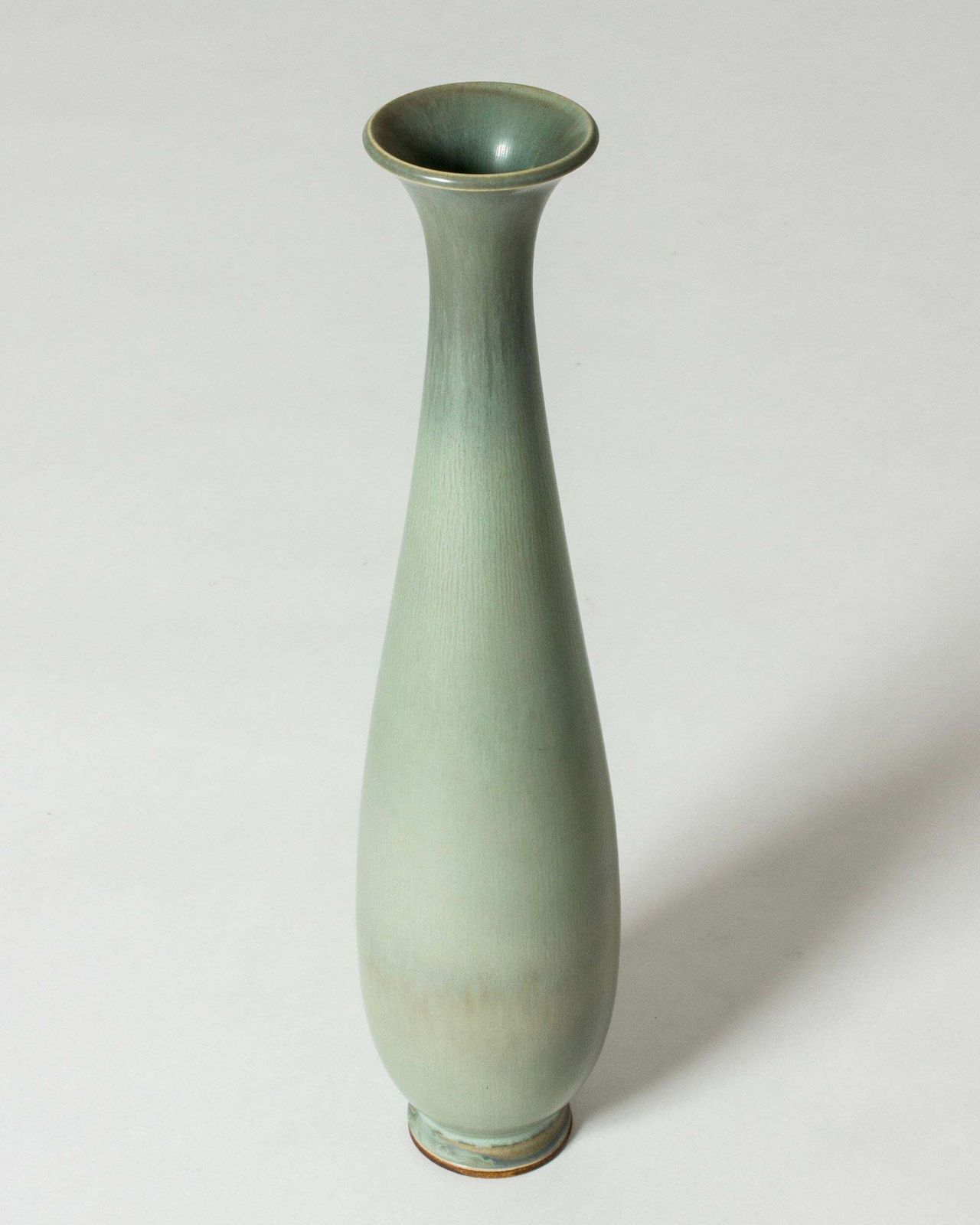 Midcentury steengoed vaas van Berndt Friberg, Gustavsberg, Zweden, 1958 photo for sale
