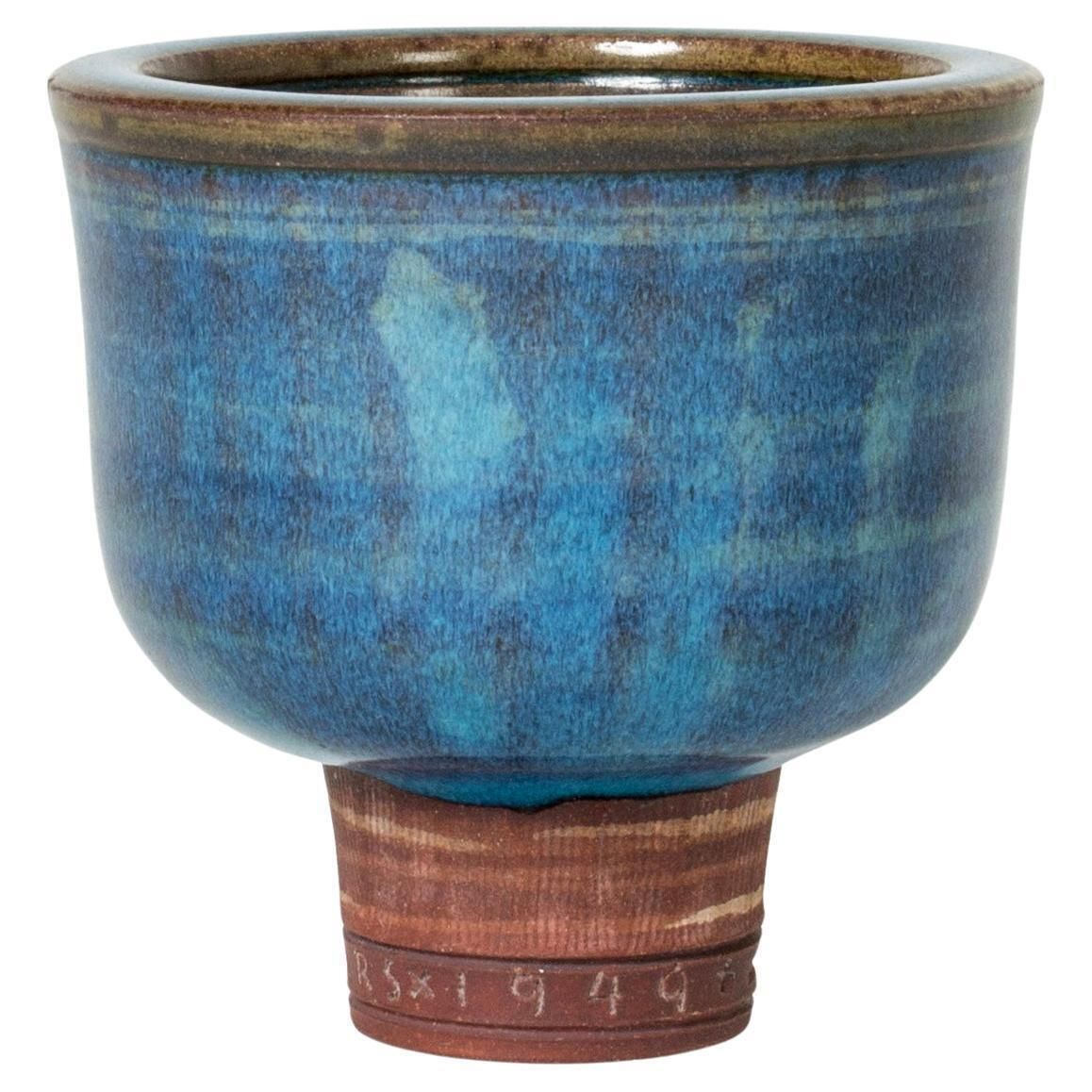 Stoneware "Farsta" Vase By Wilhelm Kåge, Gustavsberg, Sweden, 1940s