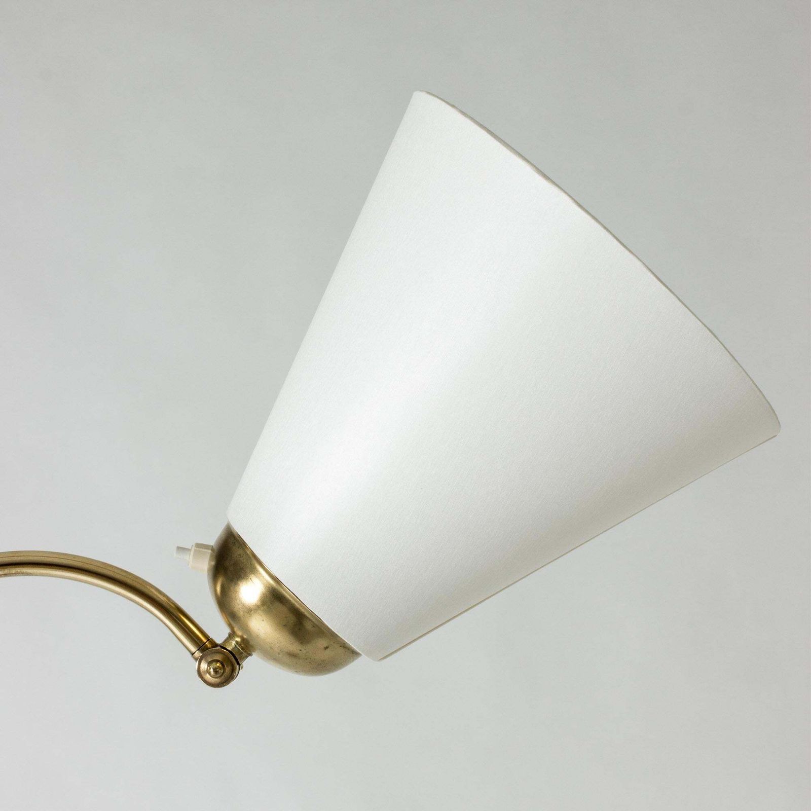 Scandinavian Midcentury Brass Floor Lamp, Sweden, 1940s photo buy