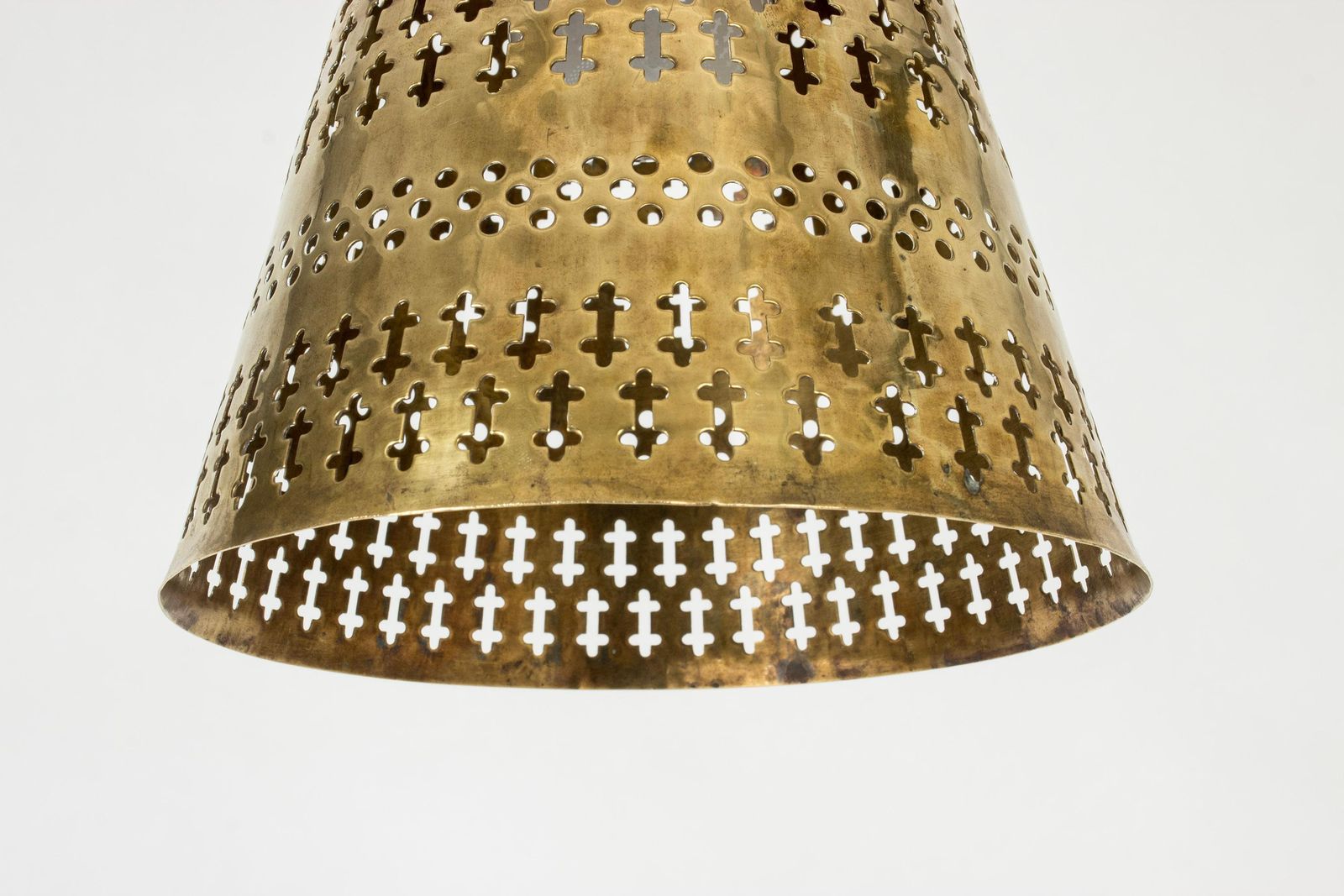 Mid-century Scandinavische messing hanglamp van Hans Bergström, Zweden, jaren 1950 photo 1358.0