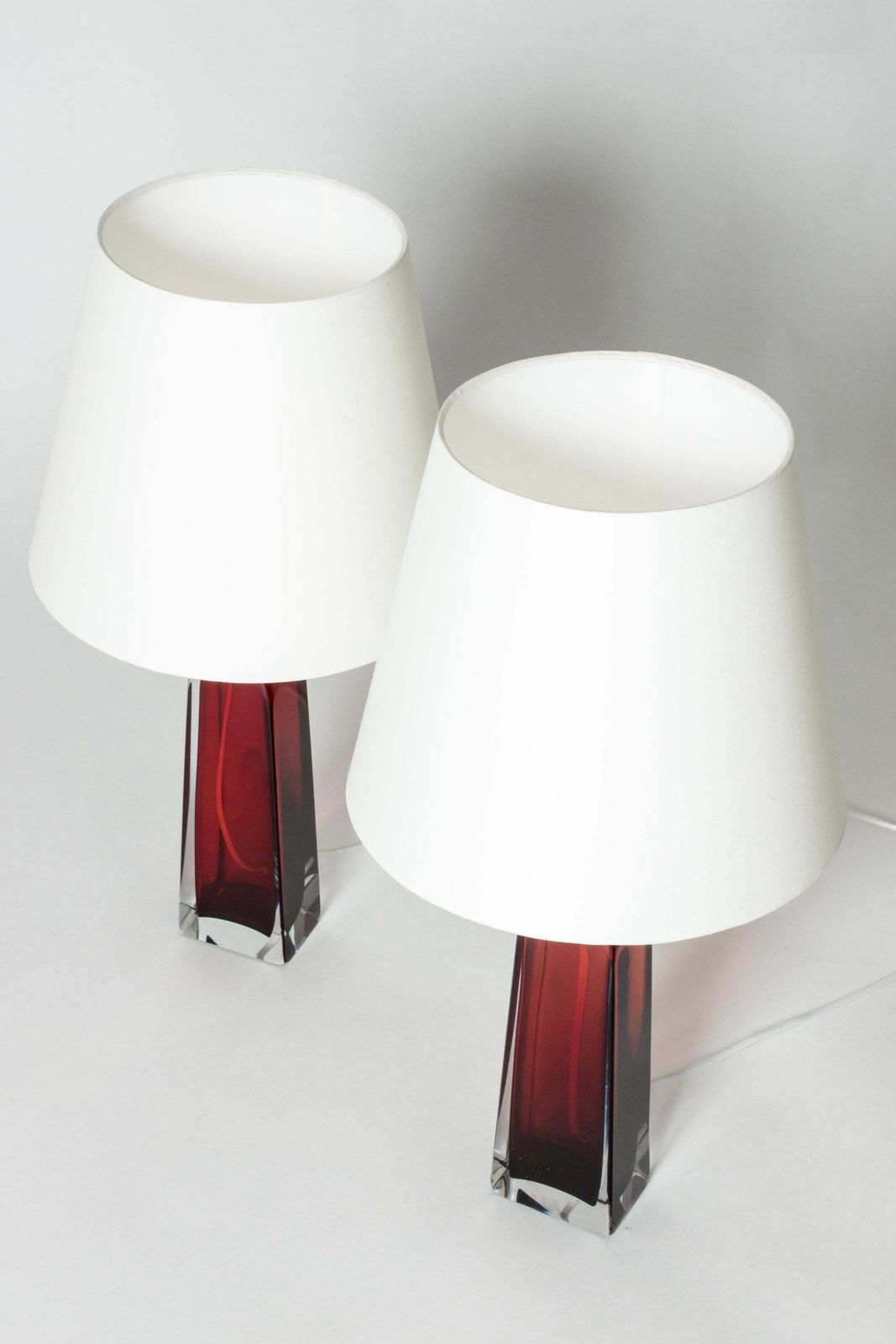 Midcentury Glass Table Lamps By Carl Fagerlund, Orrefors, Sweden, 1960s photo 2423.0