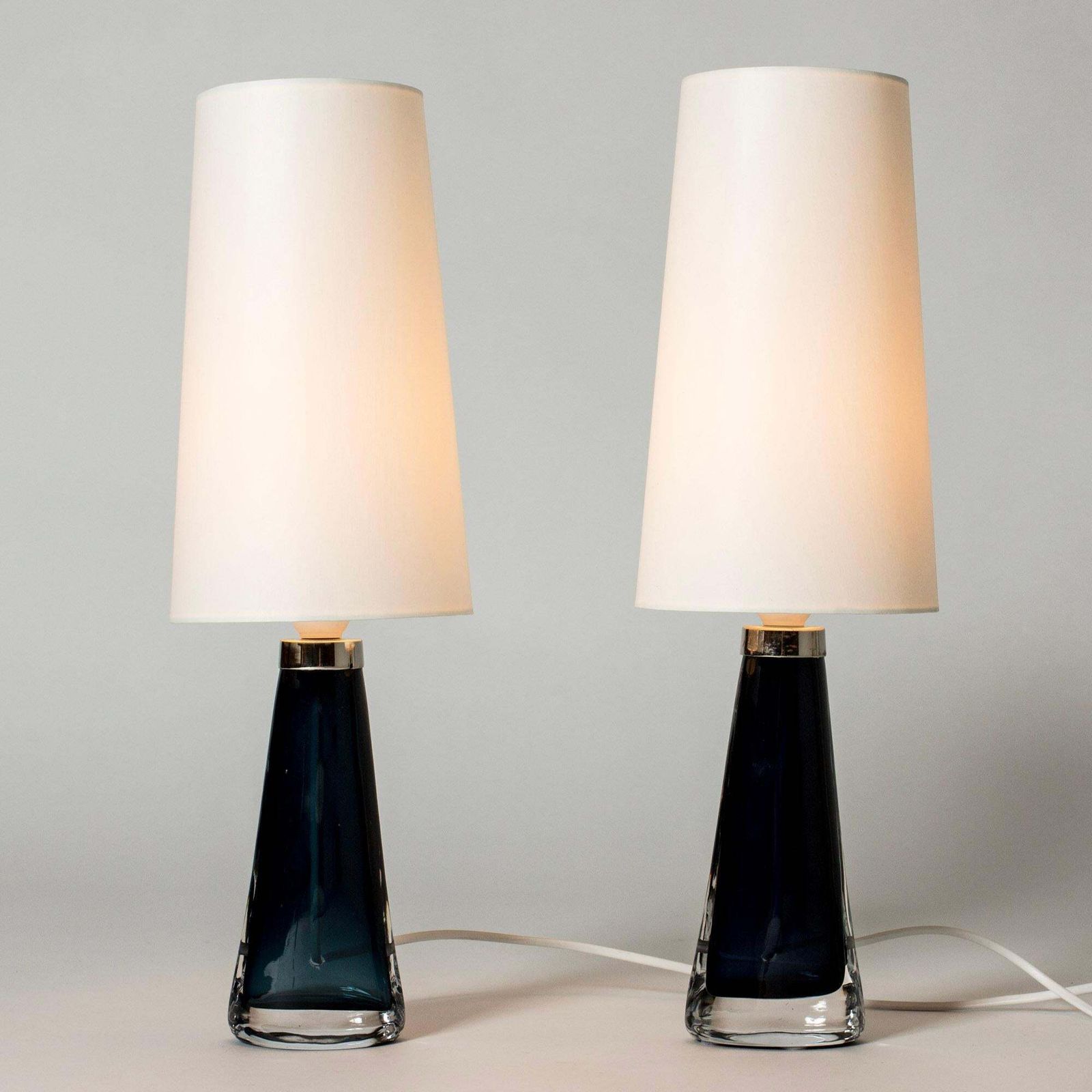 Mid-century glazen tafellampen van Carl Fagerlund, Orrefors, Zweden, jaren 1960 photo furniture