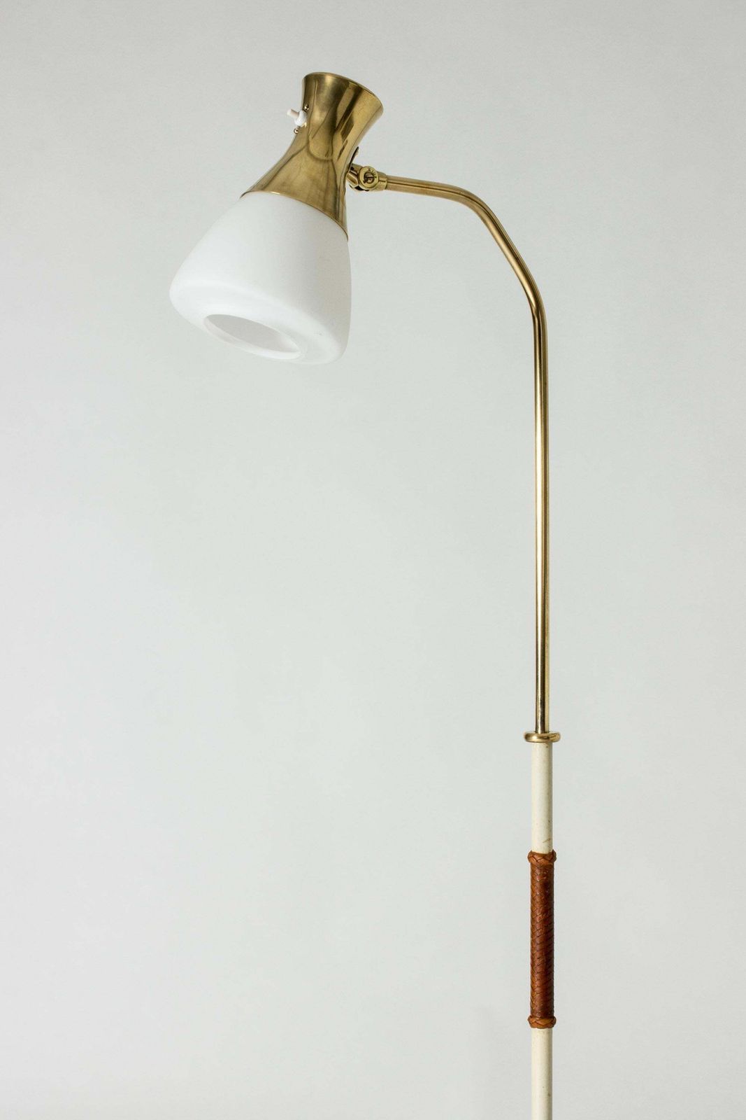 Mid Century Modern Brass Floor Lamp From Böhlmarks, Sweden, 1940s photo furniture