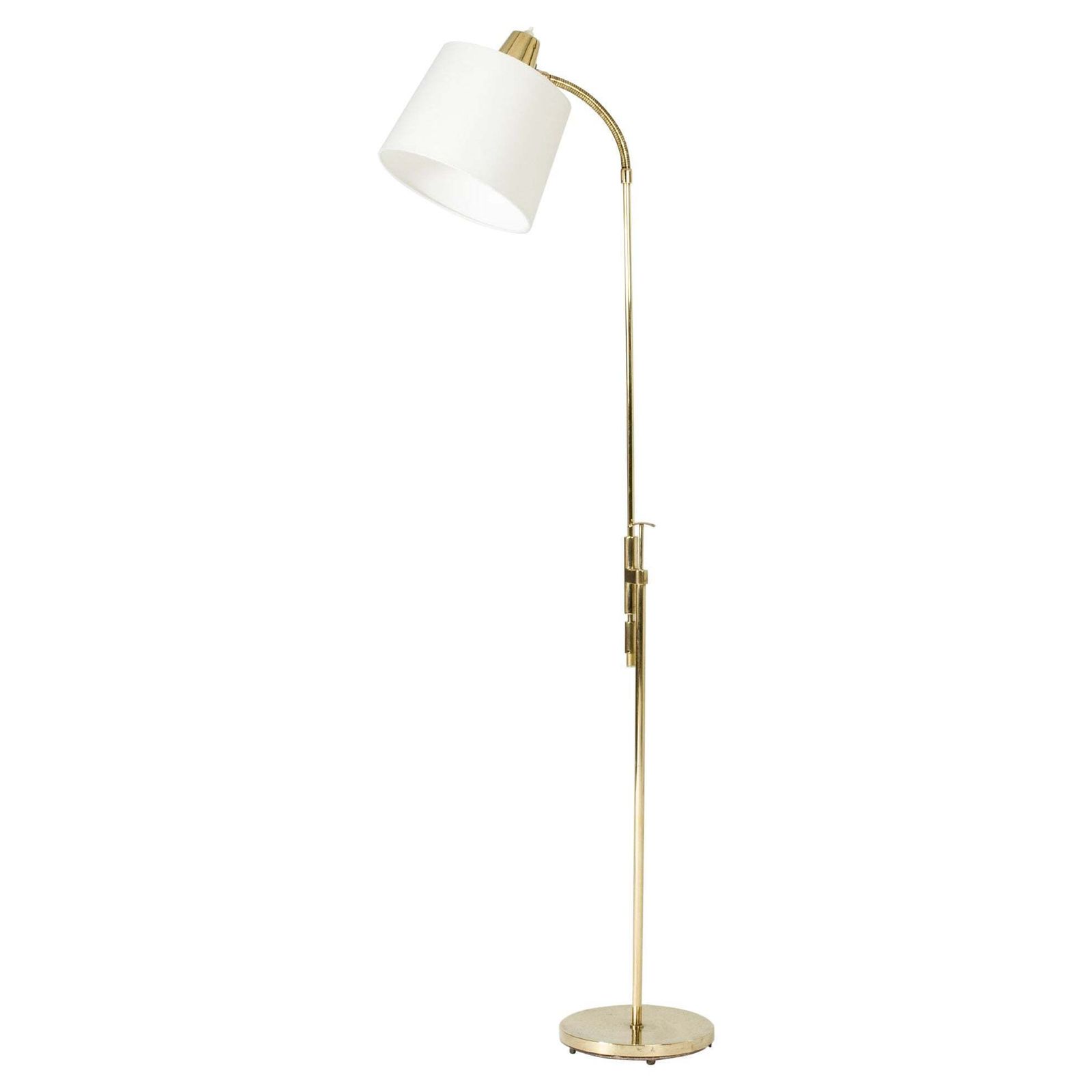 Midcentury Modern Brass Floor Lamp, Sweden, 1950s