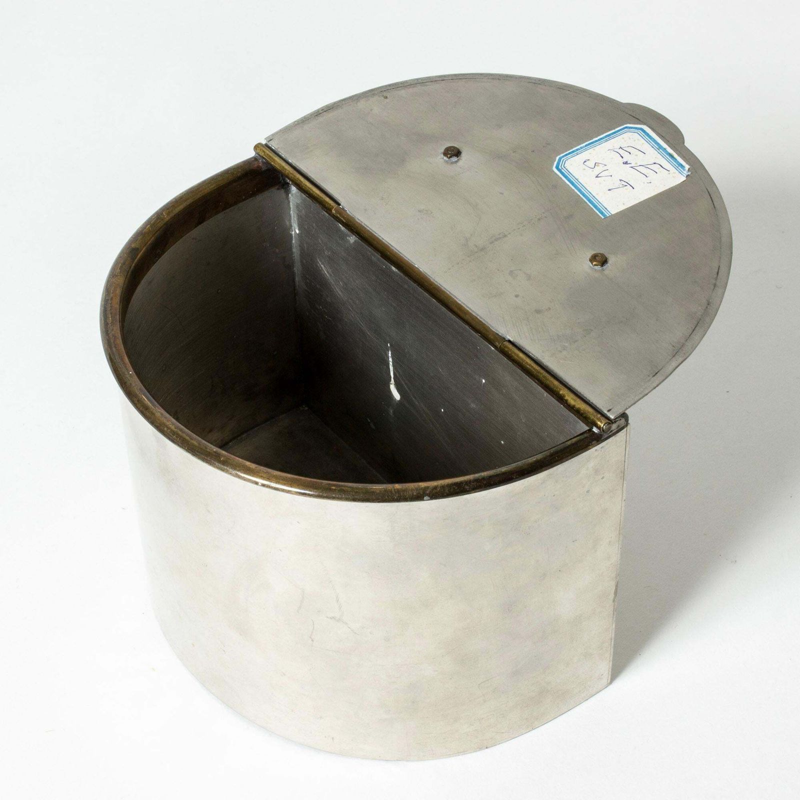Midcentury Scandinavian Pewter Jar By Estrid Ericson, Svenskt Tenn, Sweden, 1967 photo Home Decor