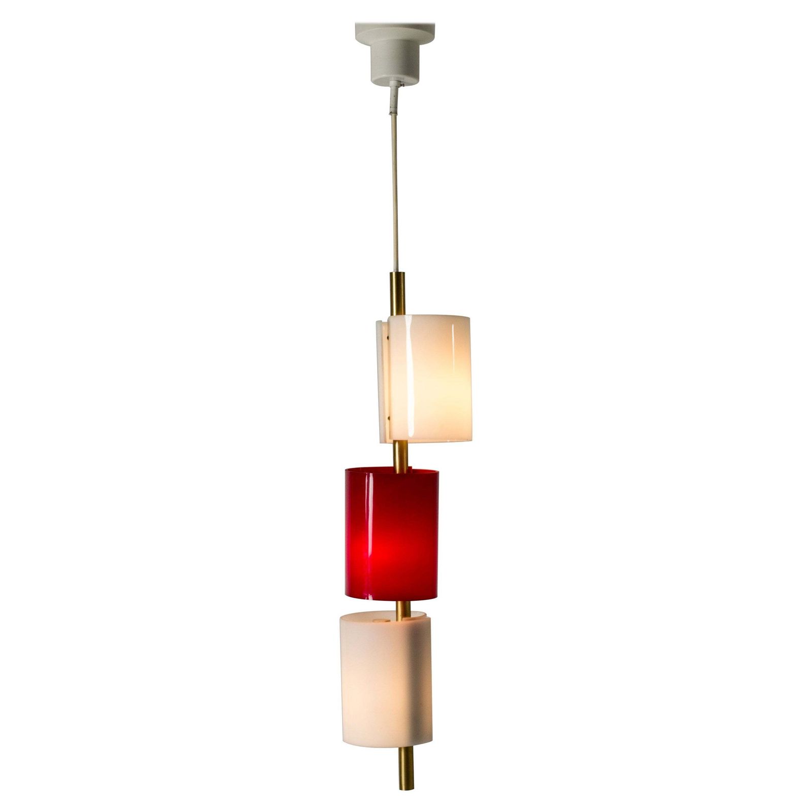 Vintage Scandinavian Ceiling Light, Hans Bergström, Ateljé Lyktan, Sweden, 1950s