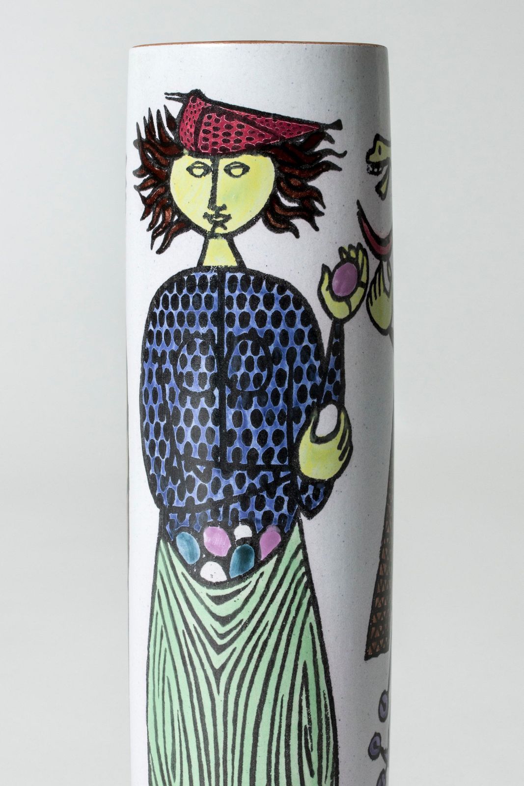 Vase en faïence « Karneval » par Stig Lindberg photo 1113.0