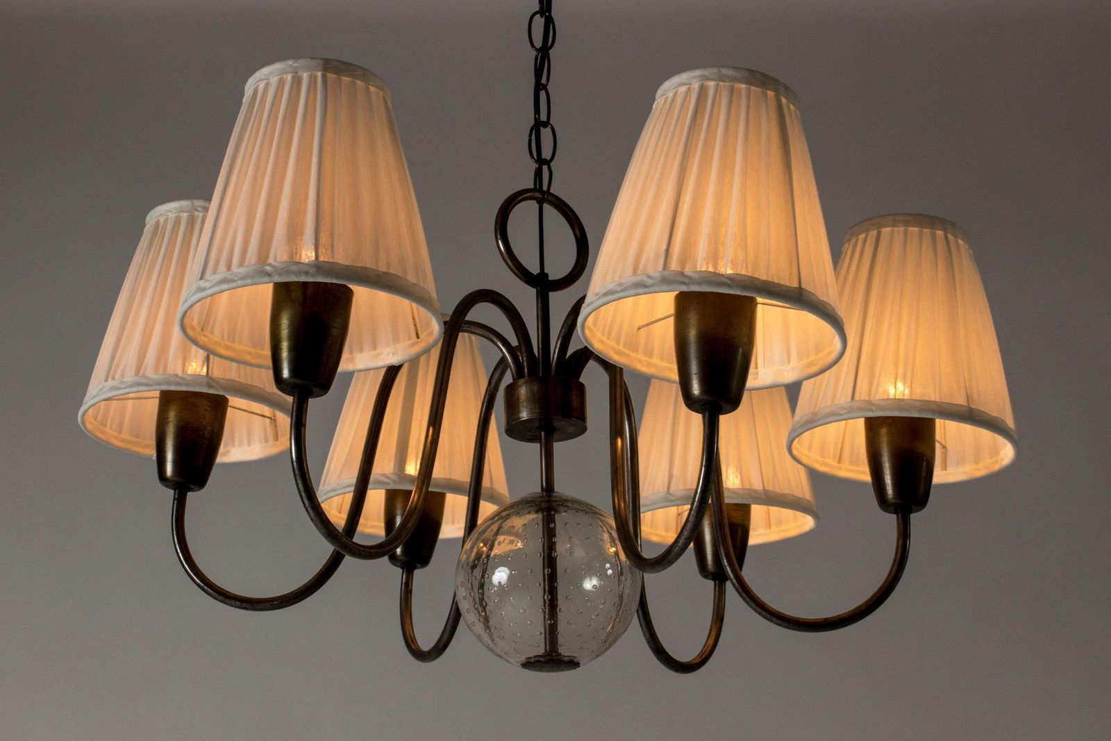 Lustre Hans Bergström pour Ateljé Lyktan, Suède, années 1940 photo for sale