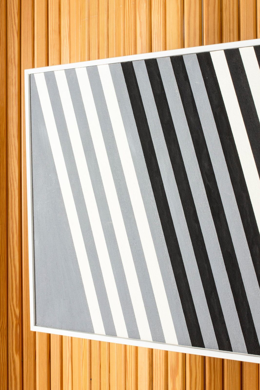 Tableau « C » par Lars Erik Falk, huile sur panneau, Scandinavian Modern, 1987 photo Art