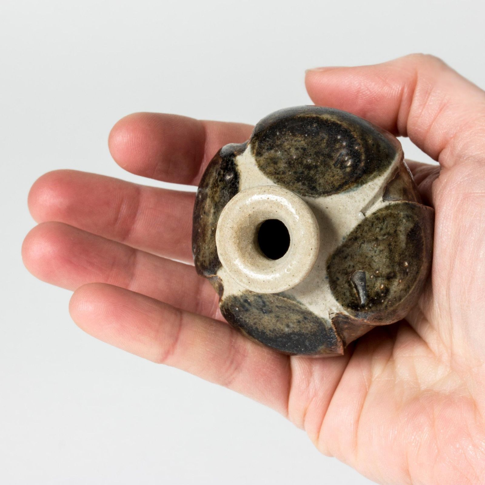 Vase miniature en grès par Anders B. Liljefors, Gustavsberg, Suède, années 1950 photo buy
