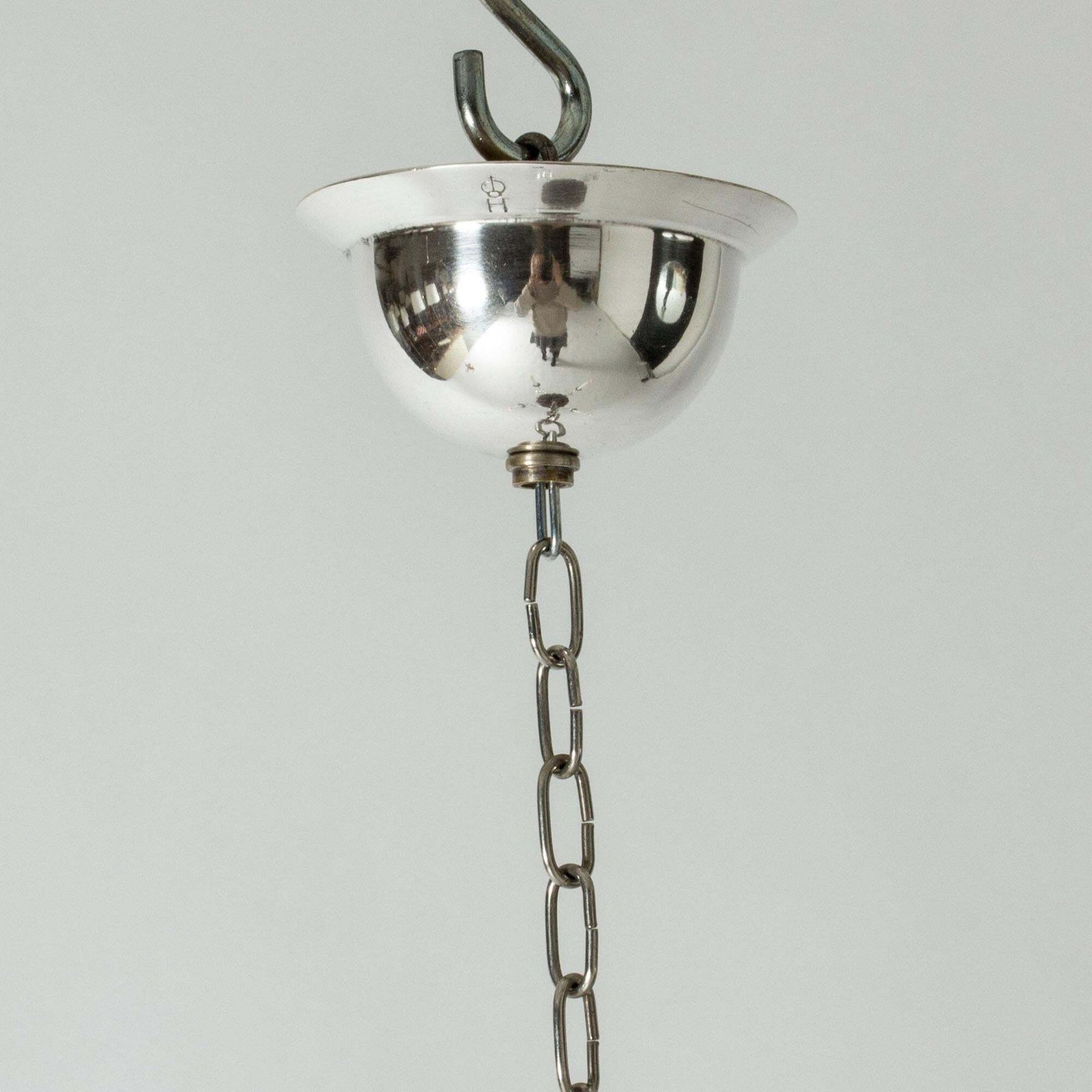 Candle Chandelier By Elis Bergh For C. G. Hallberg, Sweden, 1920s photo vinterior