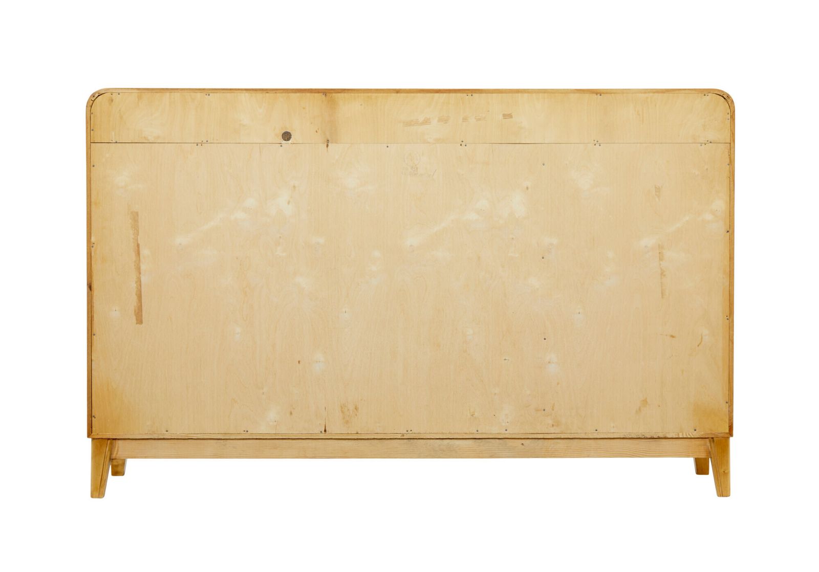 Scandinavian Mid Century Elm And Burr Low Open Bookcase By Bodafors photo Furniture