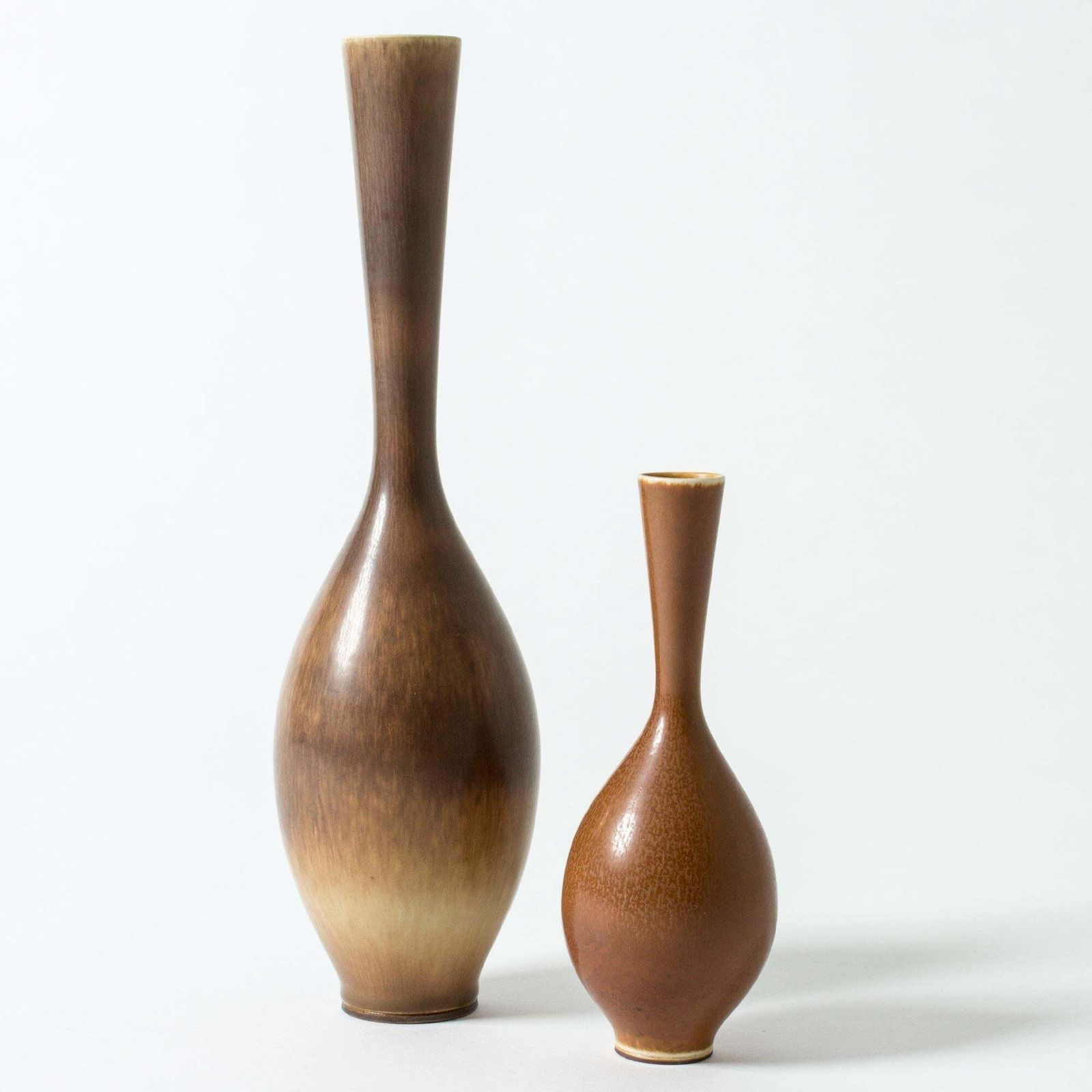 Brown Hare's Fur Stoneware Vase By Berndt Friberg For Gustavsberg, Sweden, 1956 photo 4802.0