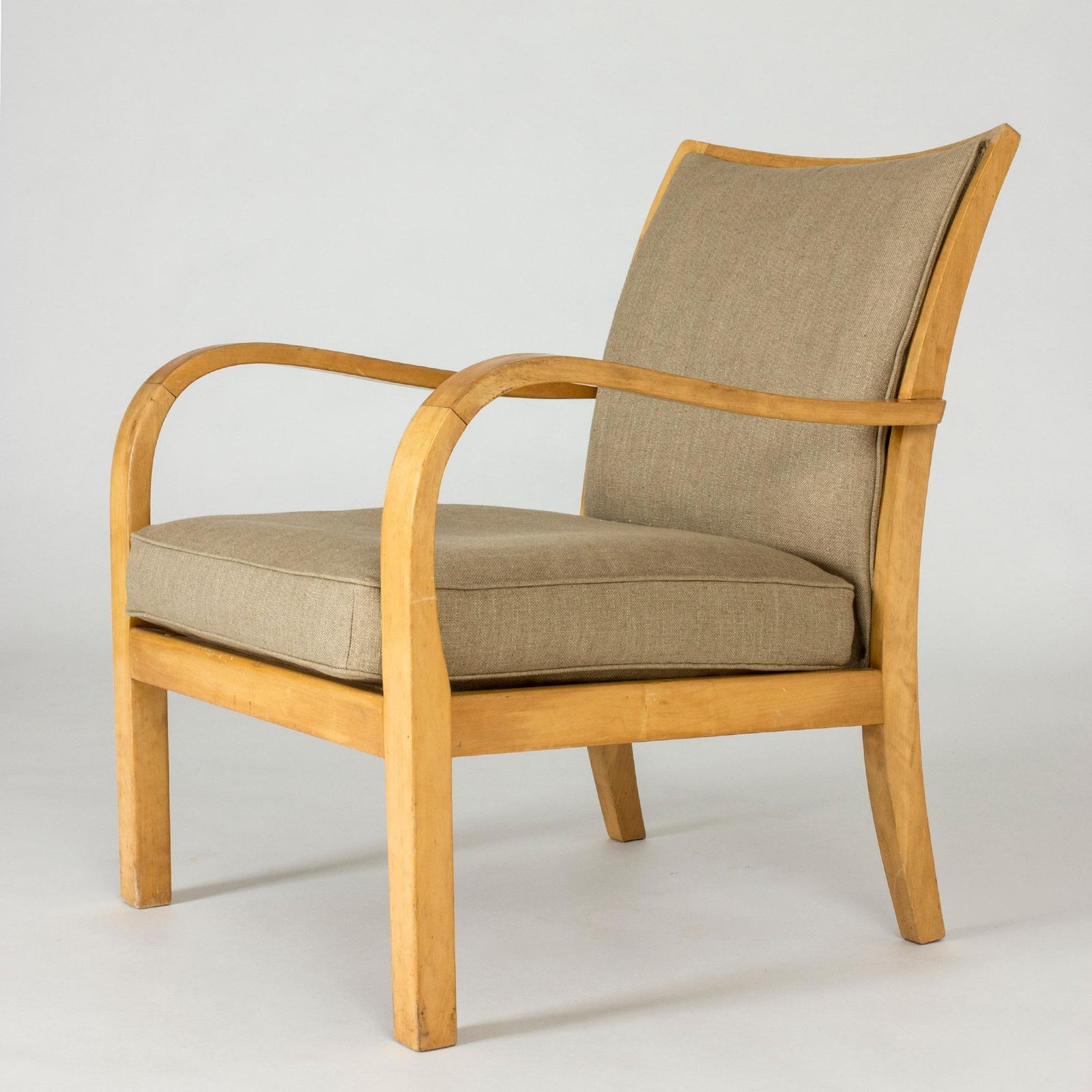 photo furniture Paar Functionalist Berk En Linnen Lounge Chairs Door Axel Larsson Voor Bodafors