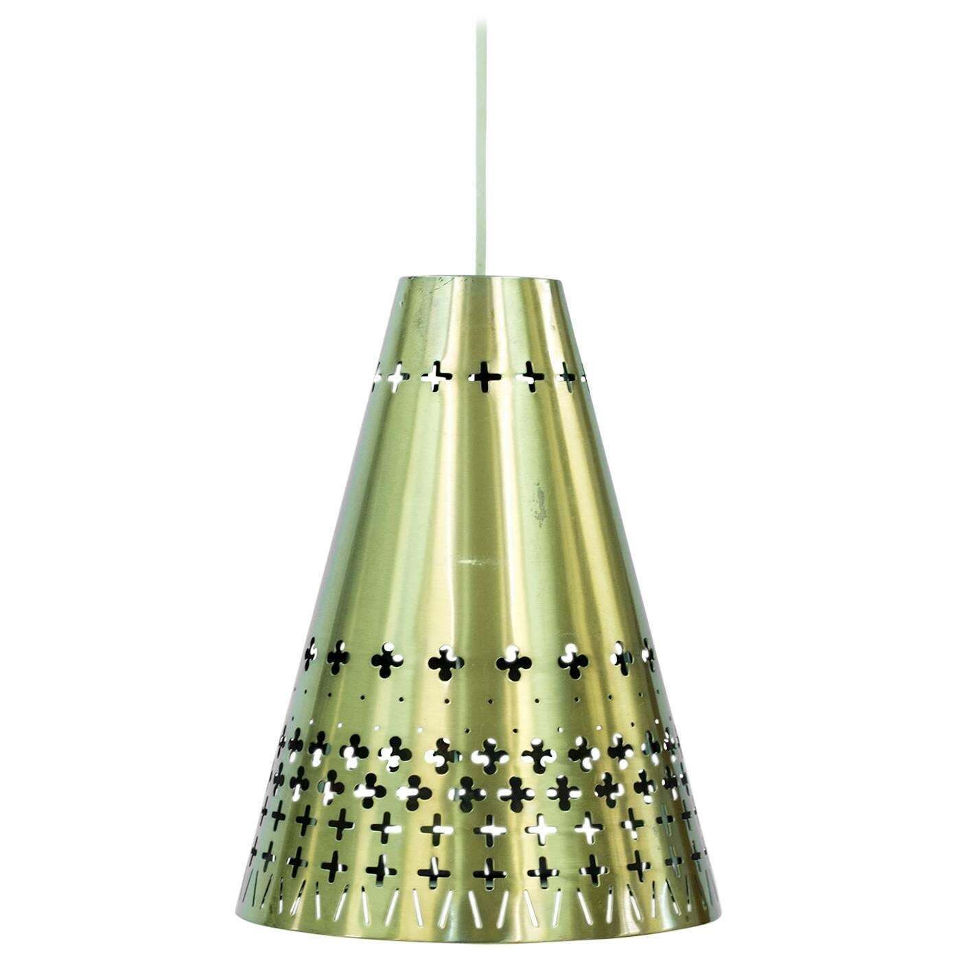 Brass Pendant Lamp By Hans Bergström For Ateljé Lyktan, 1950s