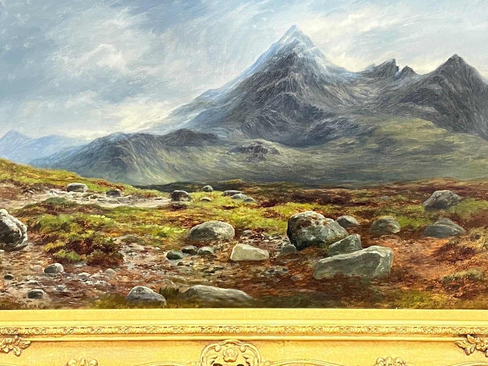William Beattie Brown Sgùrr Nan Gillean Skye Victorian Scottish Oil Painting photo vinterior