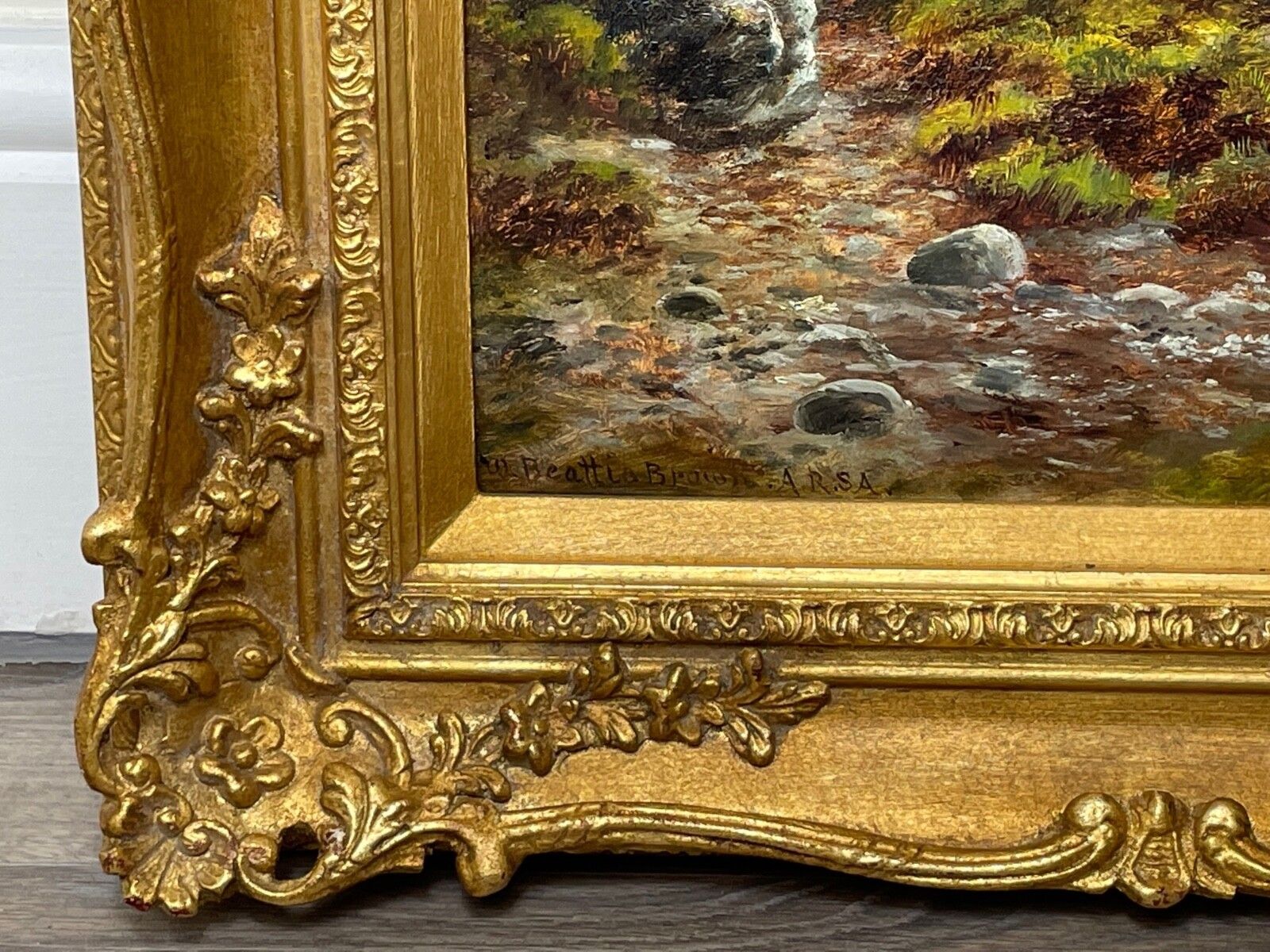 William Beattie Brown Sgùrr Nan Gillean Skye Victorian Scottish Oil Painting photo vintage