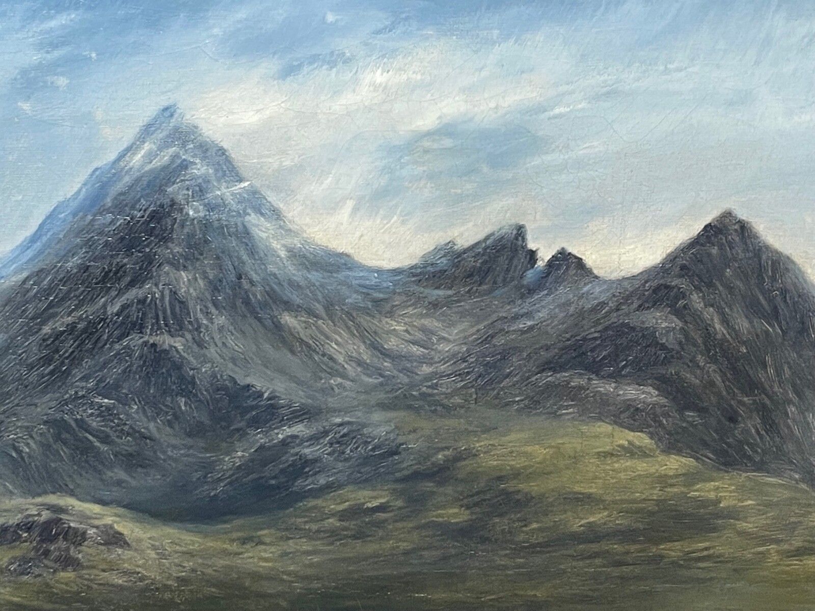 Kunst William Beattie Brown Sgùrr Nan Gillean Skye Victorian Scottish Oil Painting photo