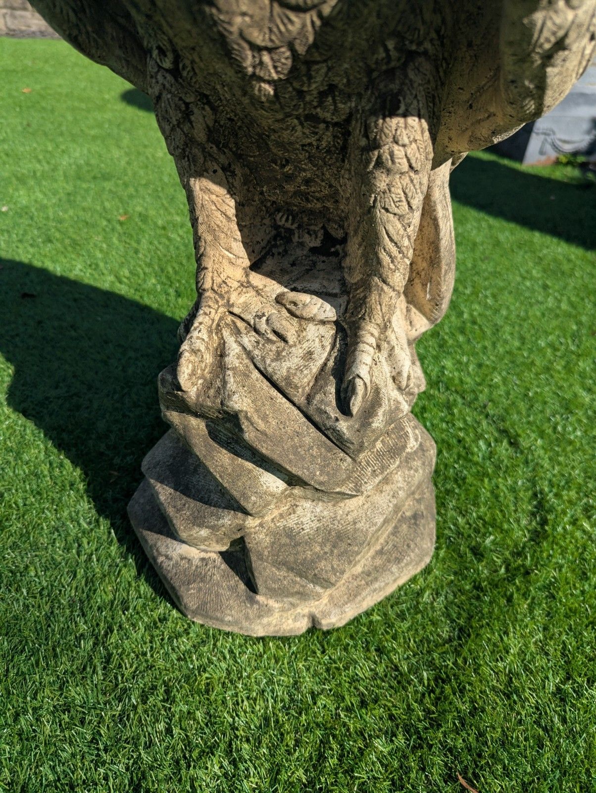 Vintage Re Constituted Stone Eagle Natural Aged Patina  Delivery Available 0381 photo buy
