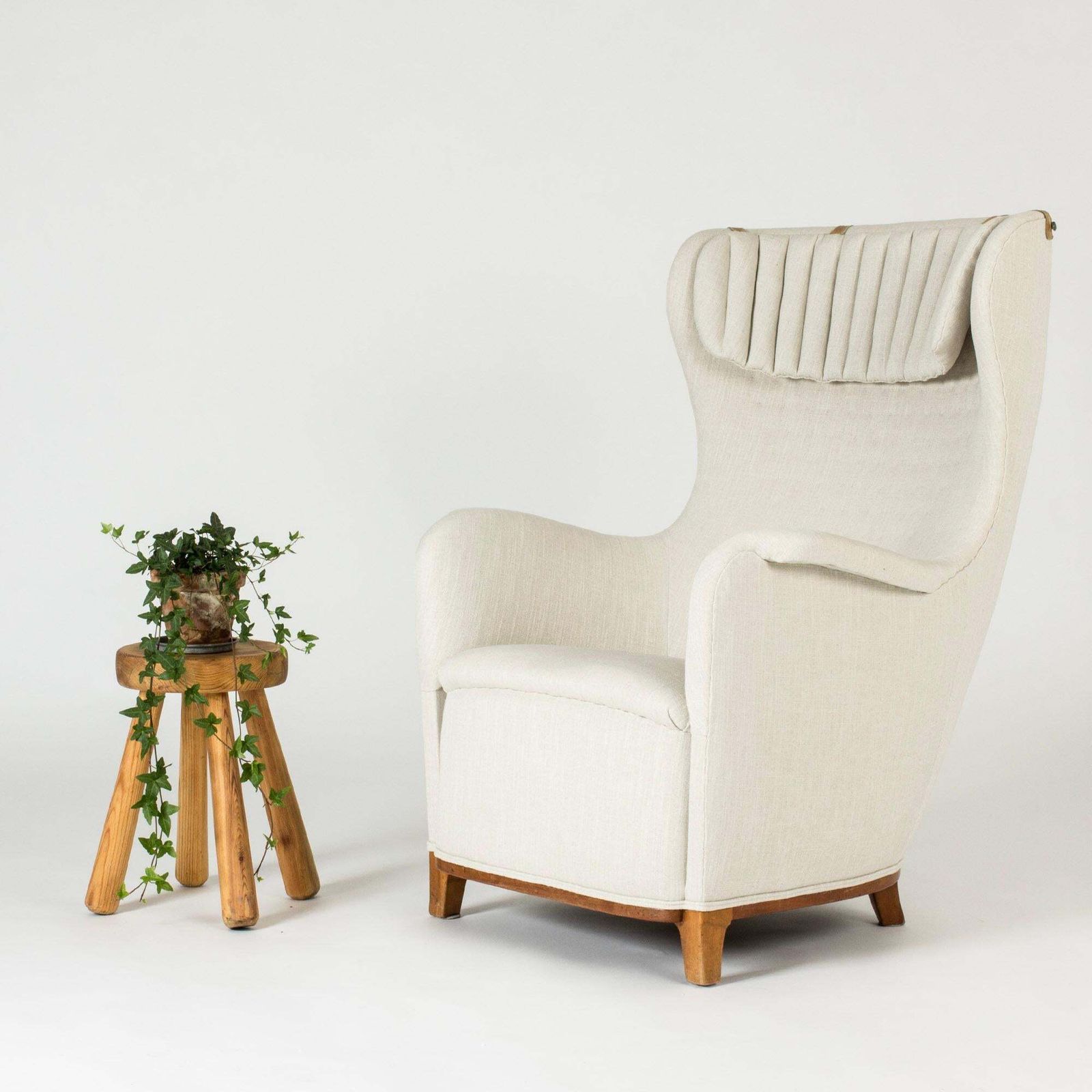 Scandinavian Midcentury Lounge Chair, Carl Axel Acking, Sweden, 1940s photo furniture