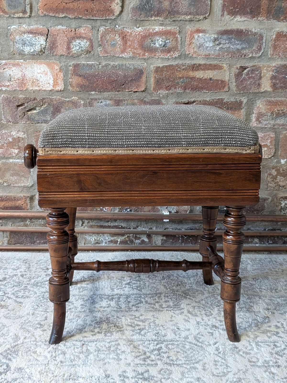 Victorian Mechanical Rise And Fall Piano Stool By Brooks Ltd photo Furniture