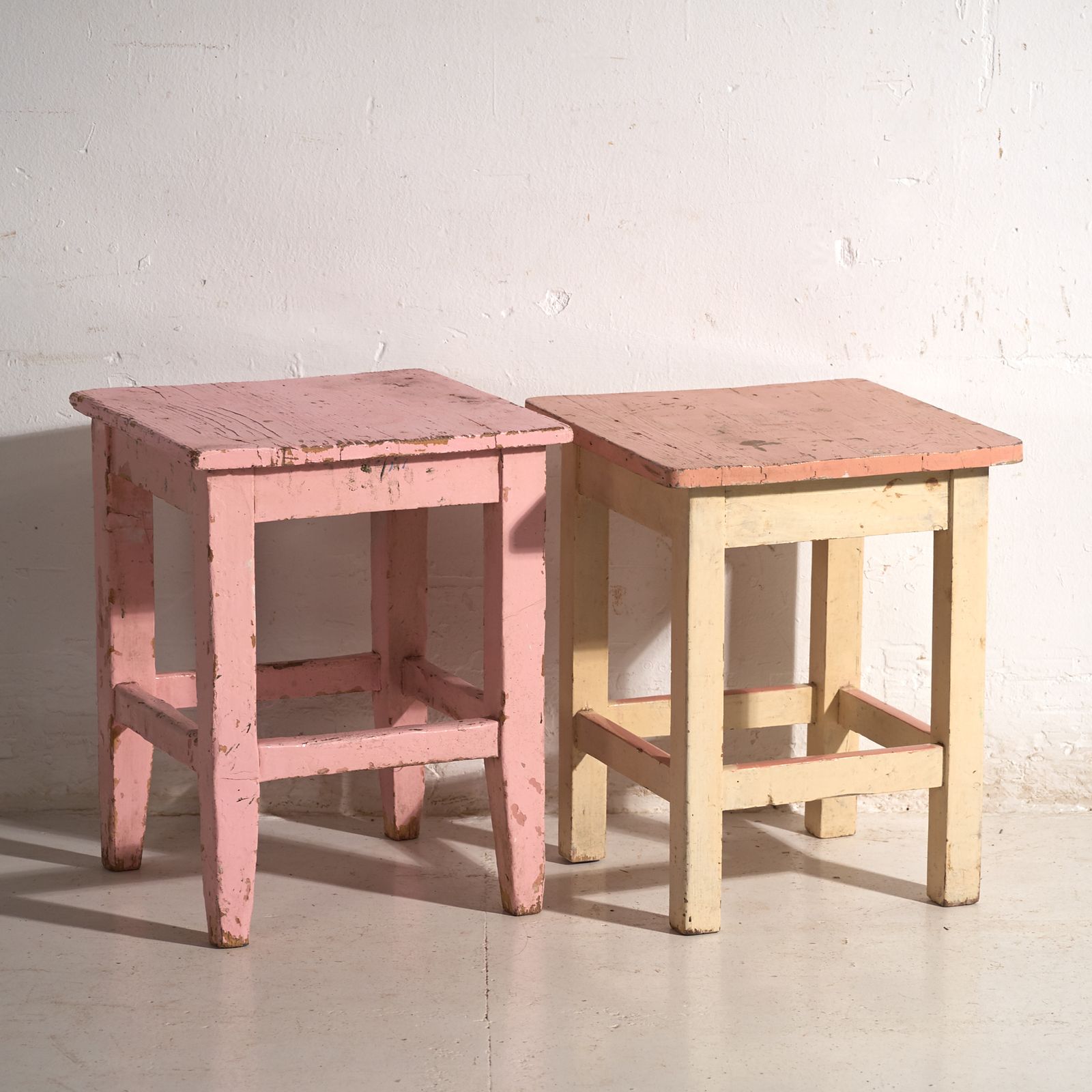Antique Bedside Tables In Pine Wood – Central Europe, Circa 1940 #16 photo furniture