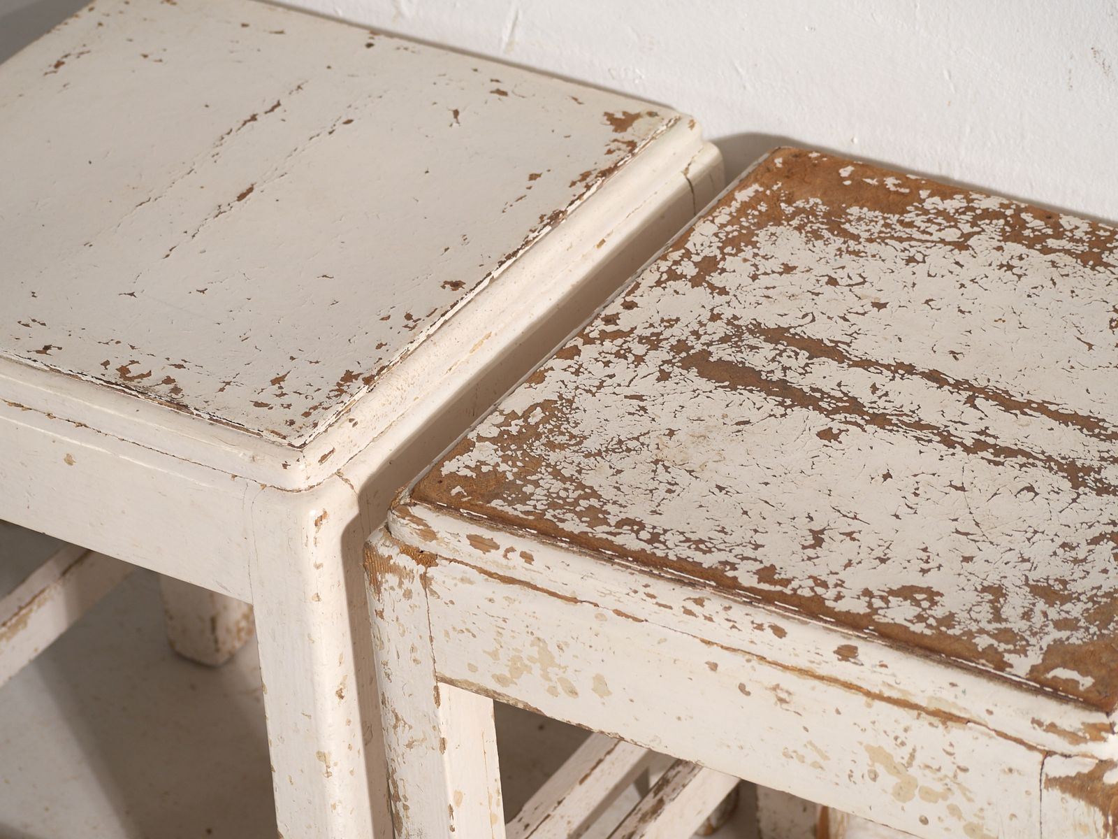 Antique Bedside Tables In Pine Wood – Central Europe, Circa 1940 #15 photo 306.0