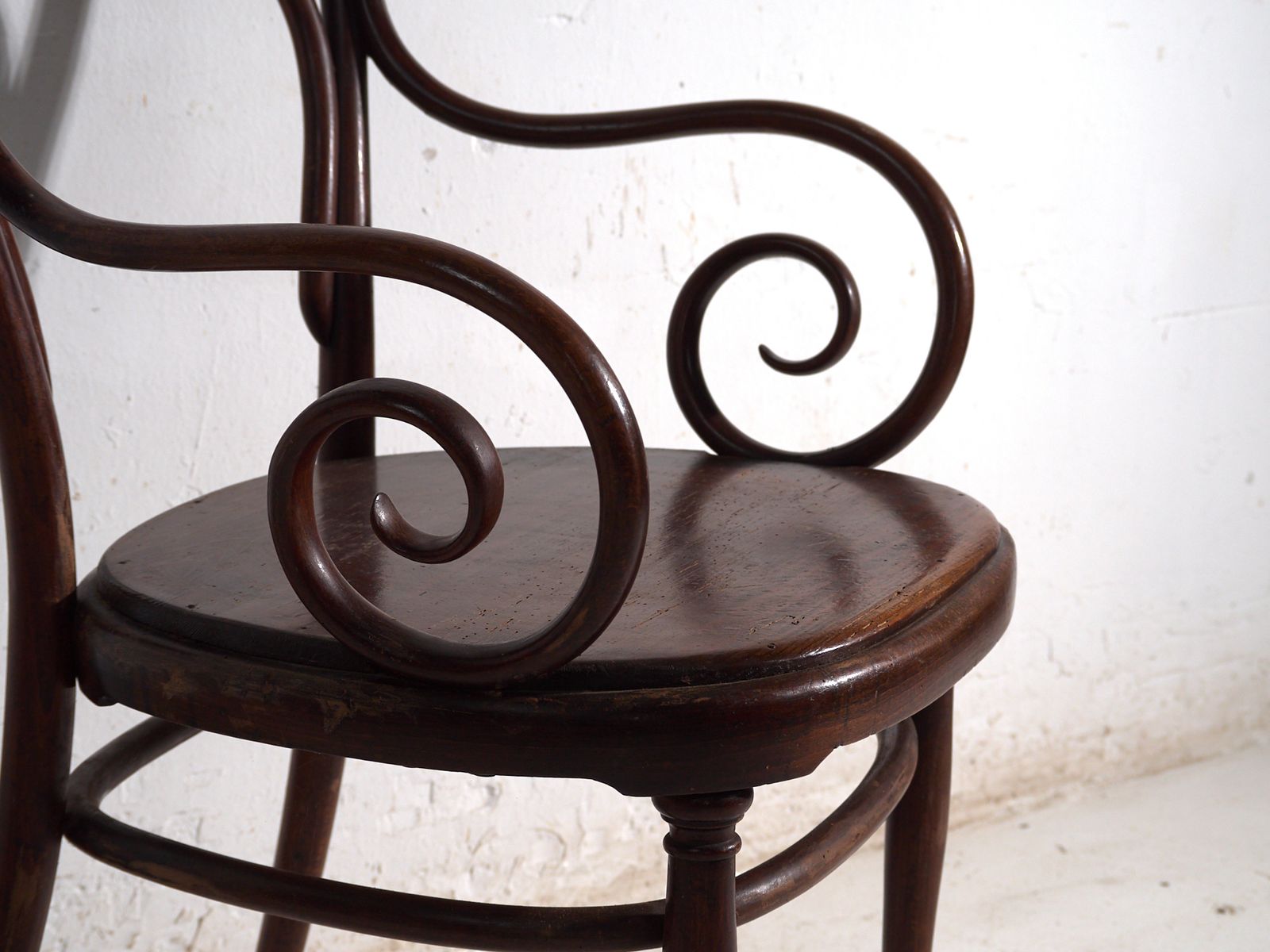 Fauteuil d'époque en bois courbé Thonet, Autriche, vers 1900 photo Mobilier