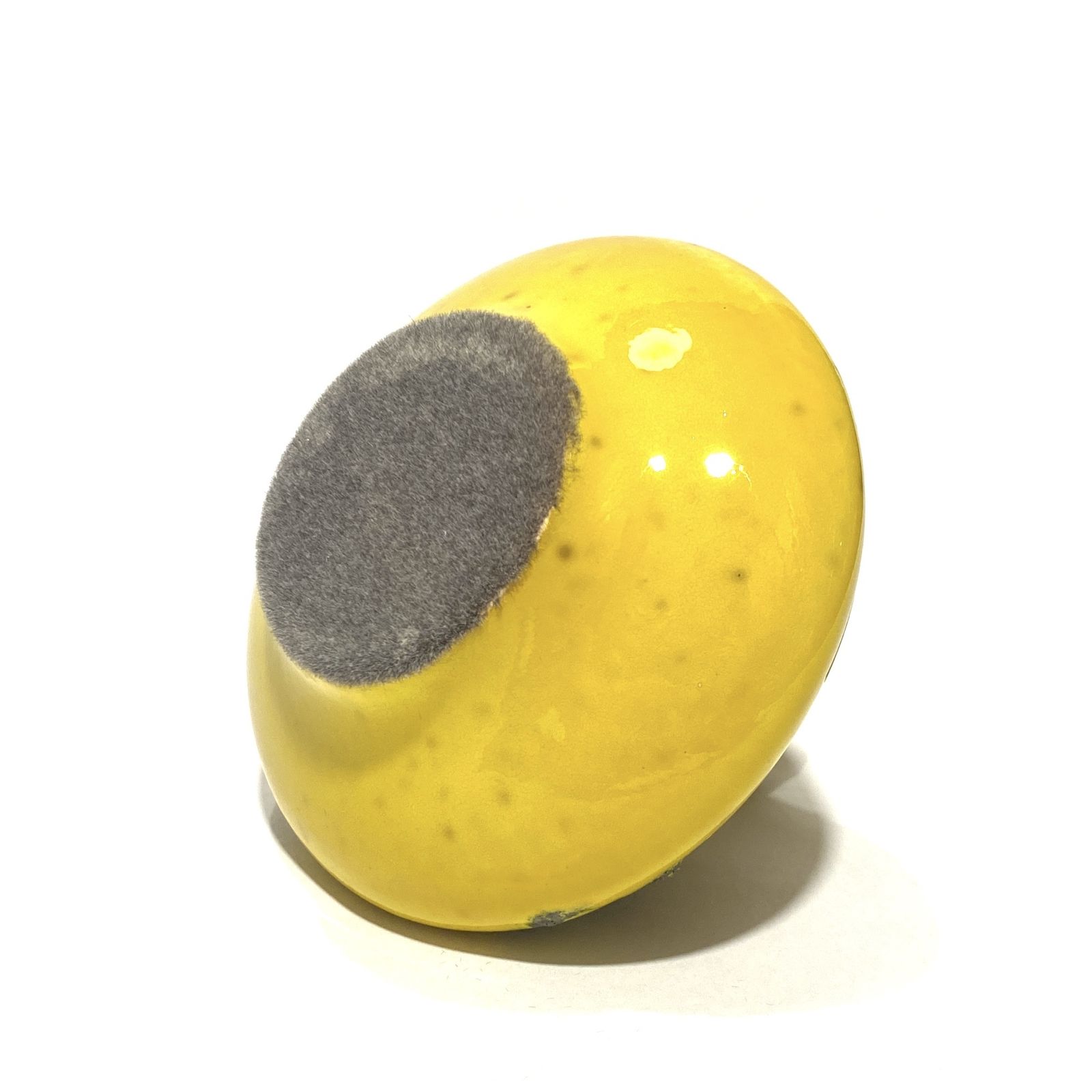 Otto Keramik 206 Vase In Yellow Fat Lava (11cm Dia), West German Pottery Glaze photo vinterior