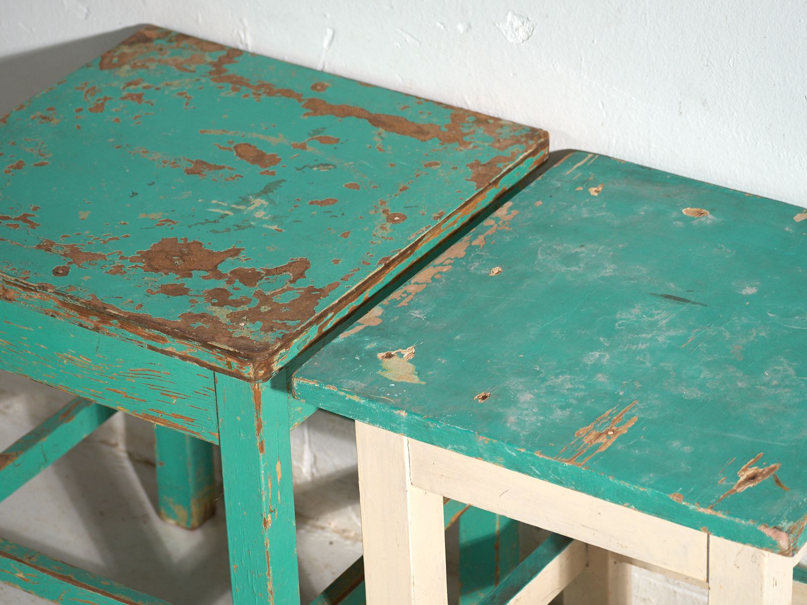 Antique Bedside Tables In Pine Wood – Central Europe, Circa 1940 #14 photo 306.0