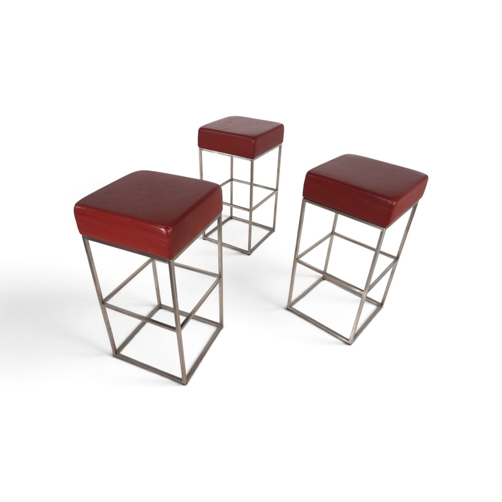 De Sede Set Of 3 Ds 218/55 Leather Bar Stools By Paolo Piva, 2000 photo vinterior