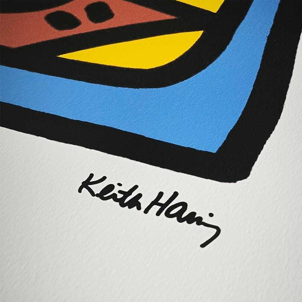 Keith Haring Limited Edition Lithograph uit de jaren 1990, genummerd in potlood. photo furniture