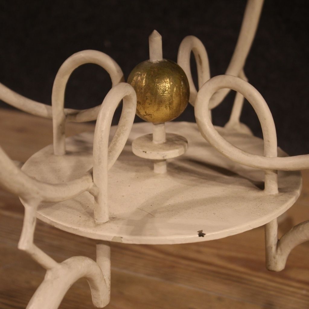 1200.0 French Design Coffee Table In Painted Metal photo