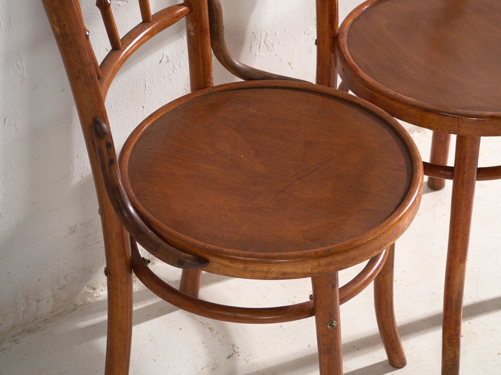 photo vintage Chaises d'époque de style Thonet en bois courbé, Europe centrale, vers 1930, lot de 6