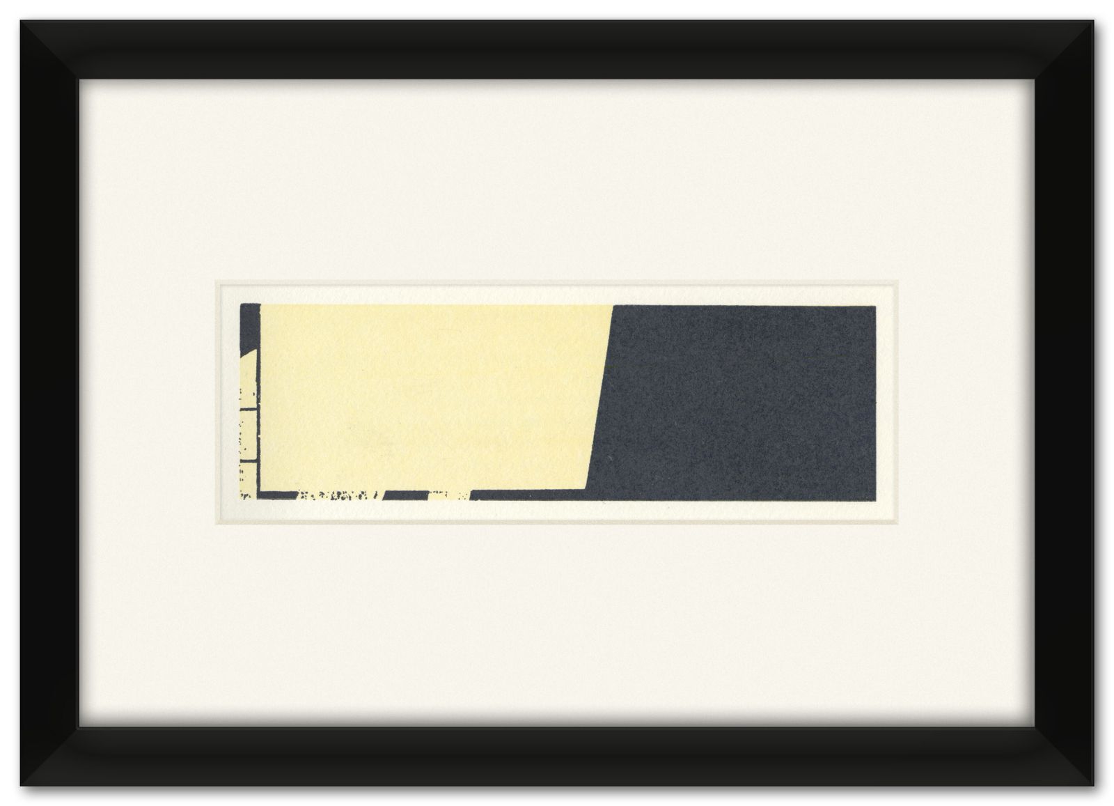 Fijne limited edition geometrisch abstracte letterpersdruk