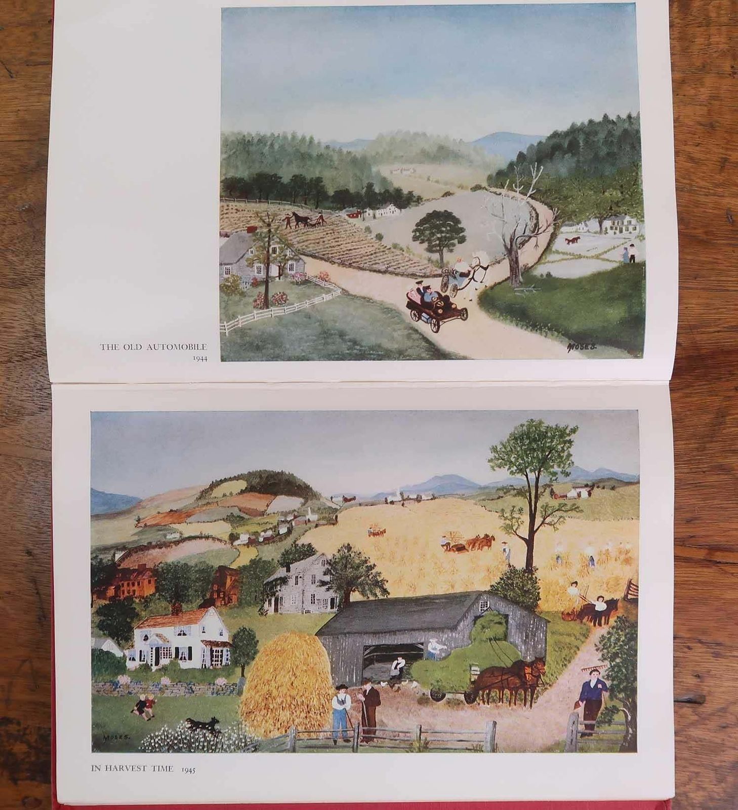 Kunstboek. "Grandma Moses. My Life's History". 1952 photo vintage