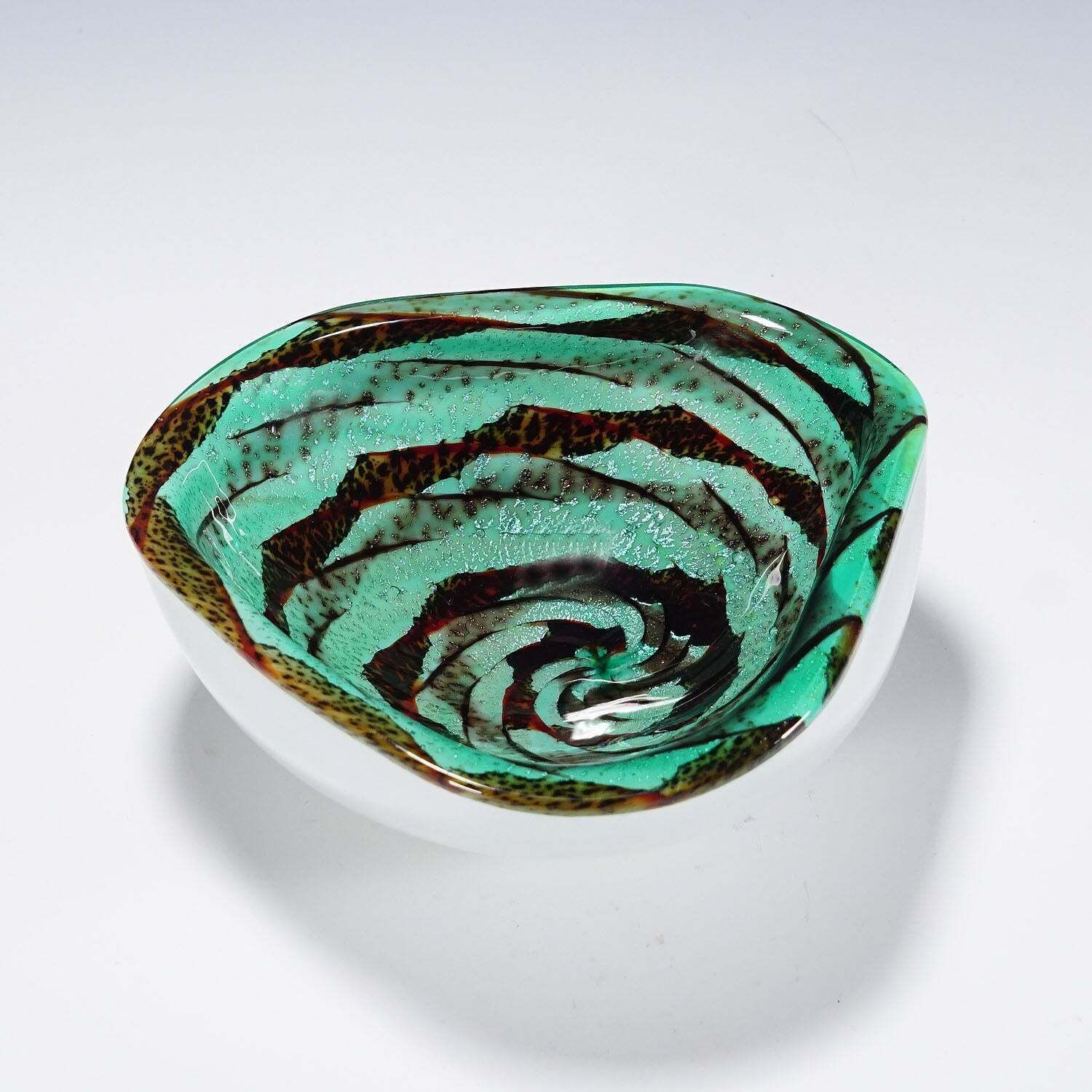 Alfredo Barbini attr. Murano glazen schaal, Venetië jaren 1960 photo furniture