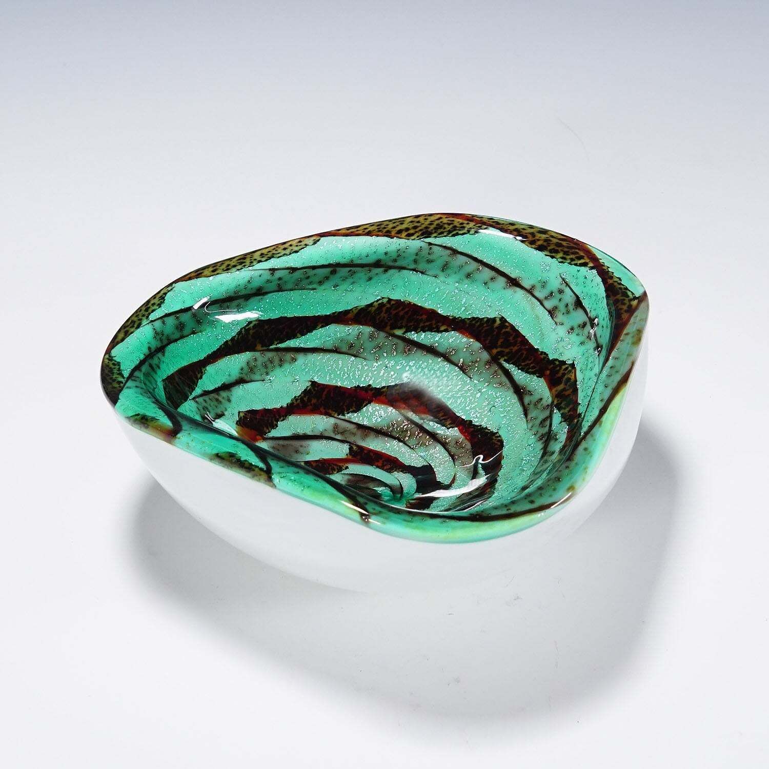 Alfredo Barbini attr. Murano glazen schaal, Venetië jaren 1960 photo for sale