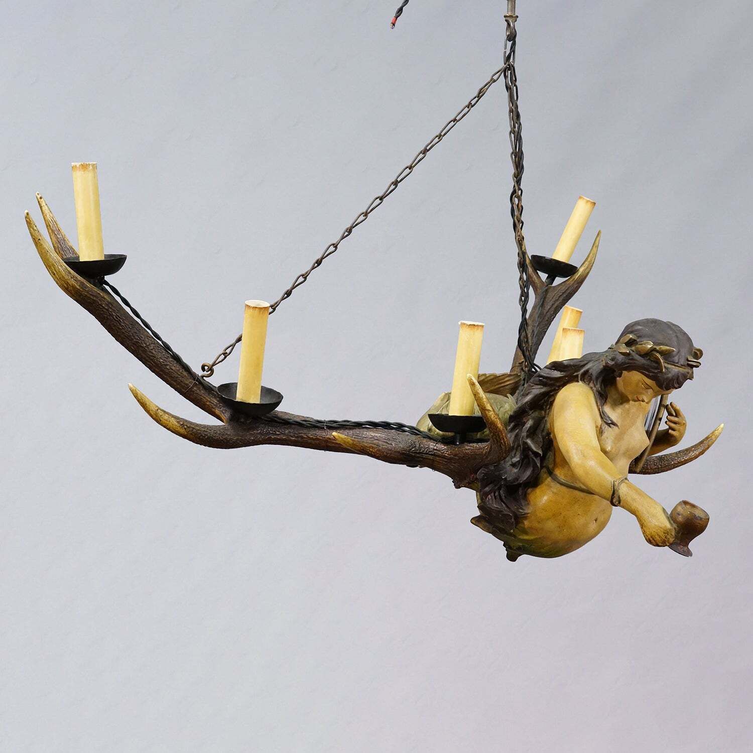 Antieke Lusterweibchen van een zeemeermin, ca. 1900 photo for sale
