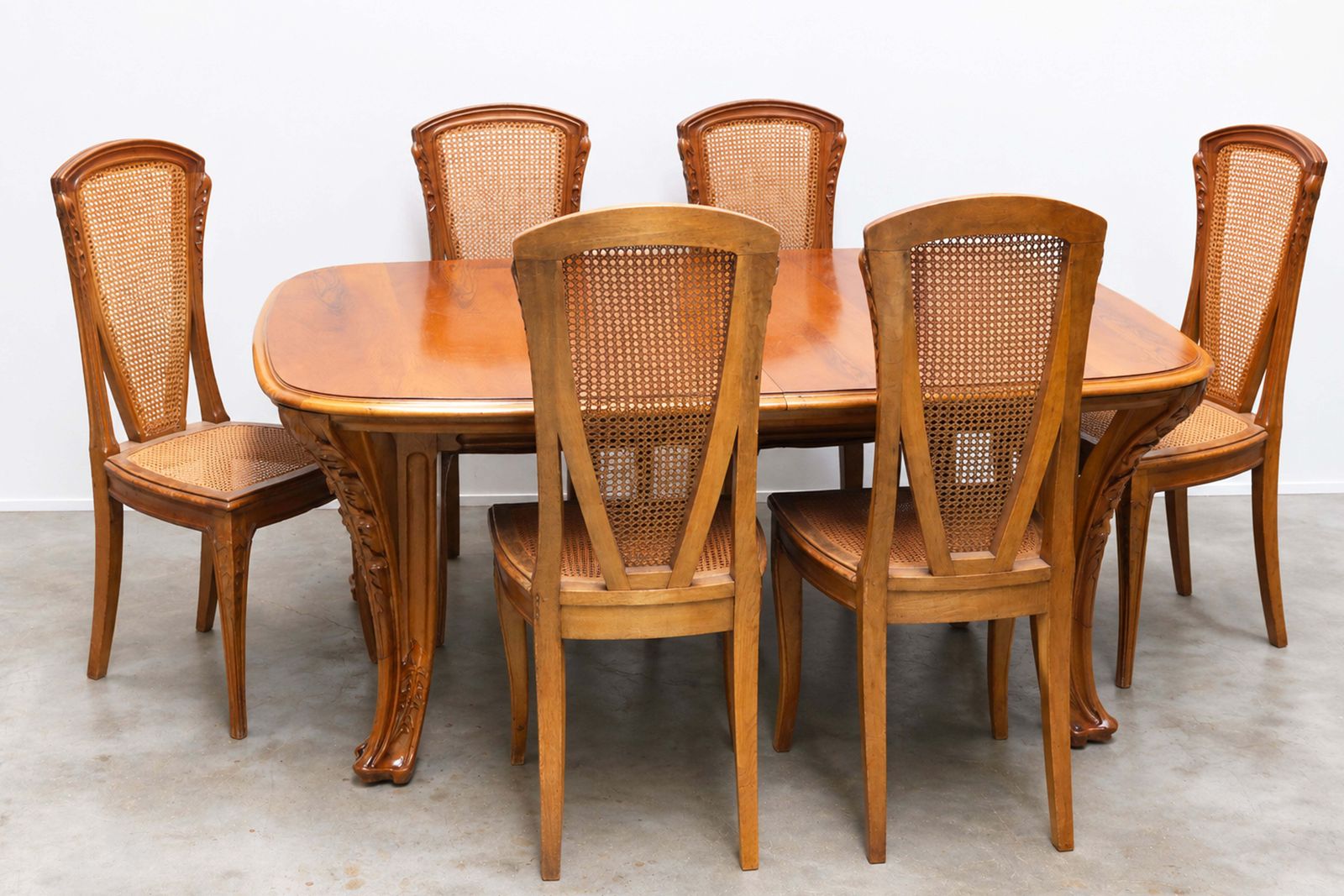 Louis Majorelle “Chicorée” Complete Art Nouveau Dining Room Set, France, 1900 photo Furniture