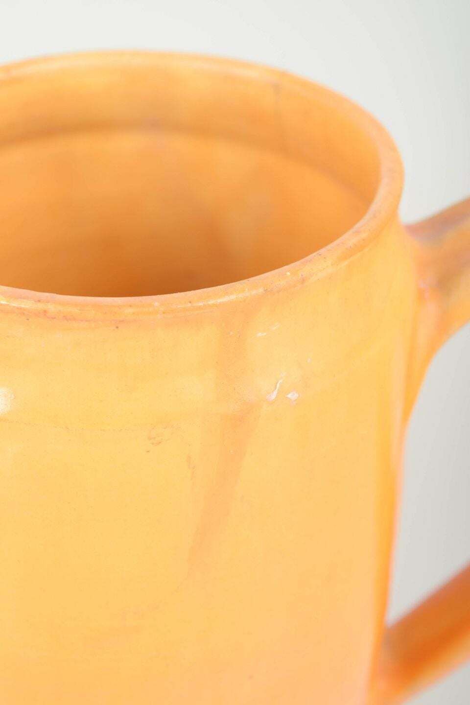 Kähler, Denmark. Two Large Ceramic Pitchers. Yellow Orange Glaze. 1930s photo Home Decor